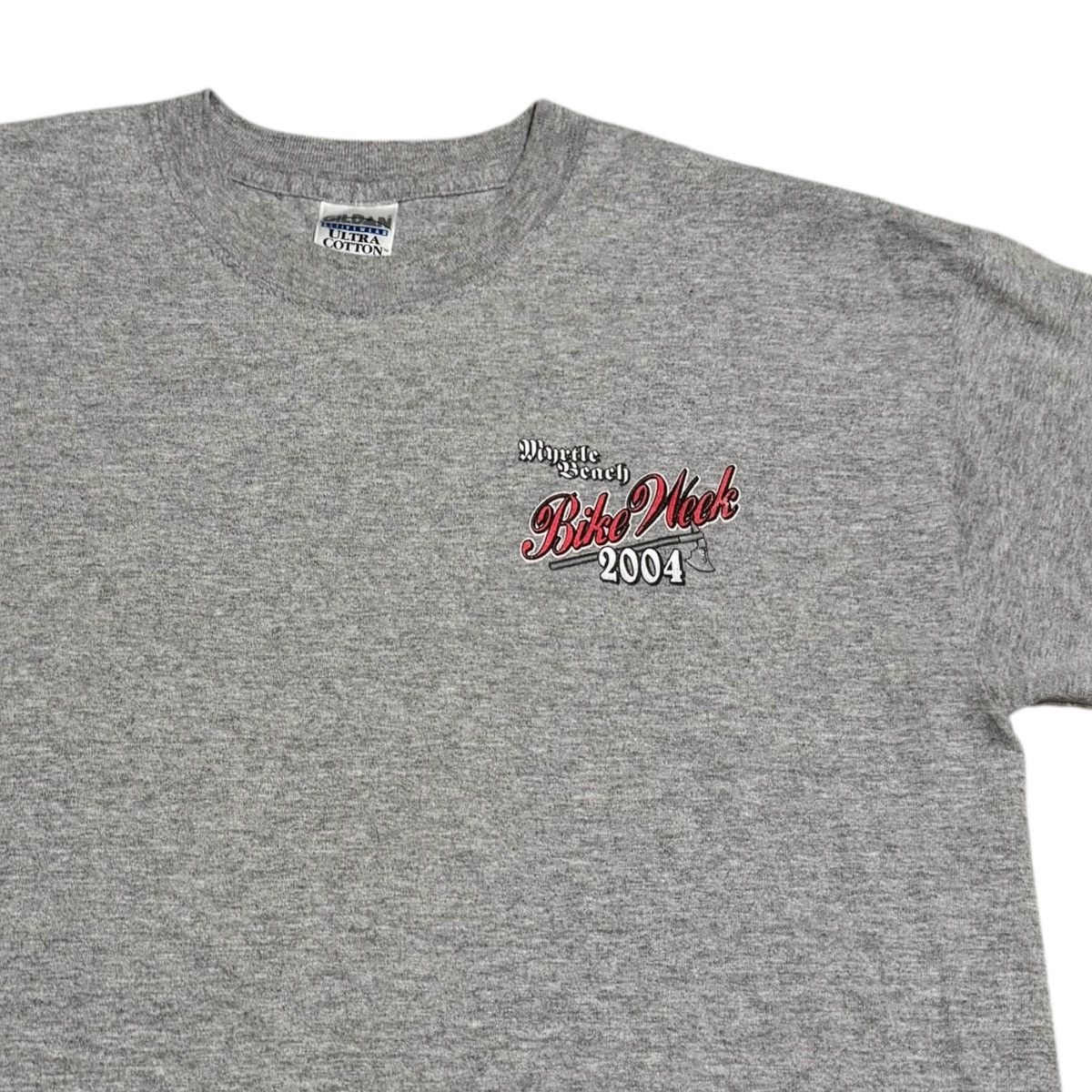 Gildan 2004 Myrtle Beach Bike Week Cotton Blend Gray Shirt Men's M Size US M / EU 48-50 / 2 - 4 Thumbnail