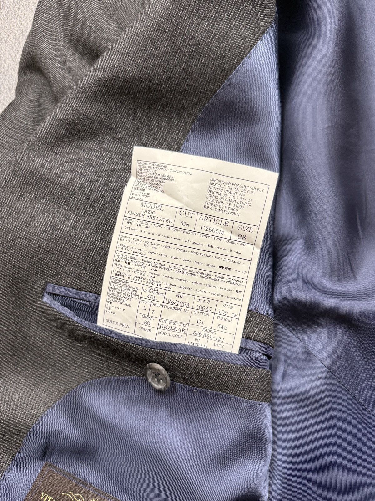 Suitsupply Suitsupply Blazer Jacket Gray size 40L Size 40L - 12 Thumbnail