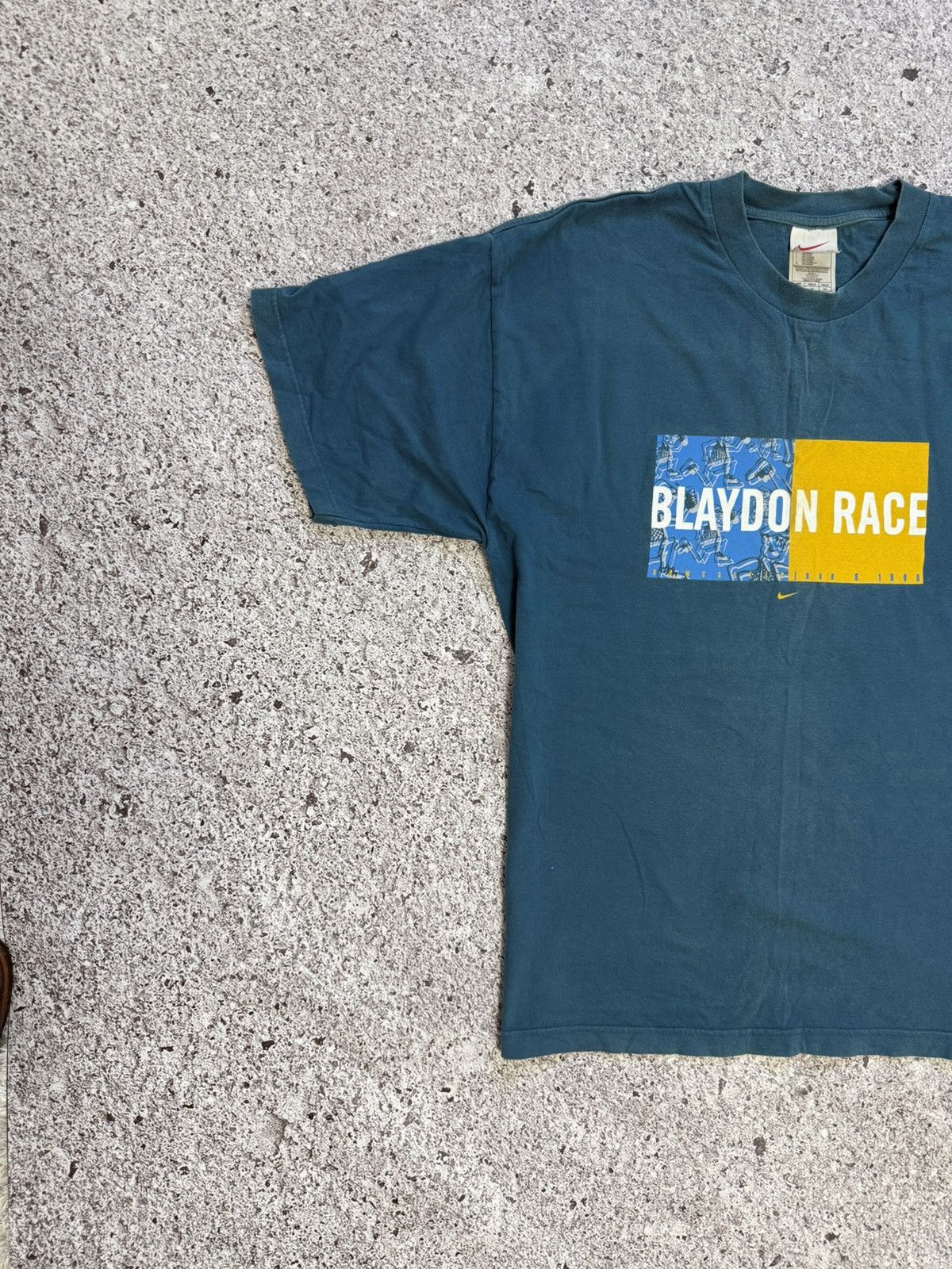 Nike × Vintage Vintage 1999 Nike The Blaydon New Castle Running T-shirt Size US XXL / EU 58 / 5 - 3 Thumbnail