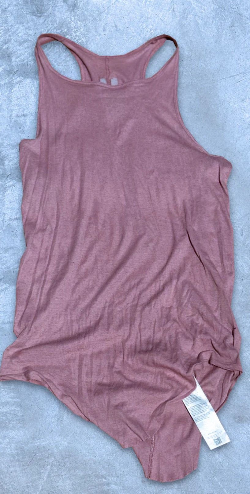 Rick Owens RICK OWENS - LONG PINK TANK Size S / US 4 / IT 40 - 1 Thumbnail