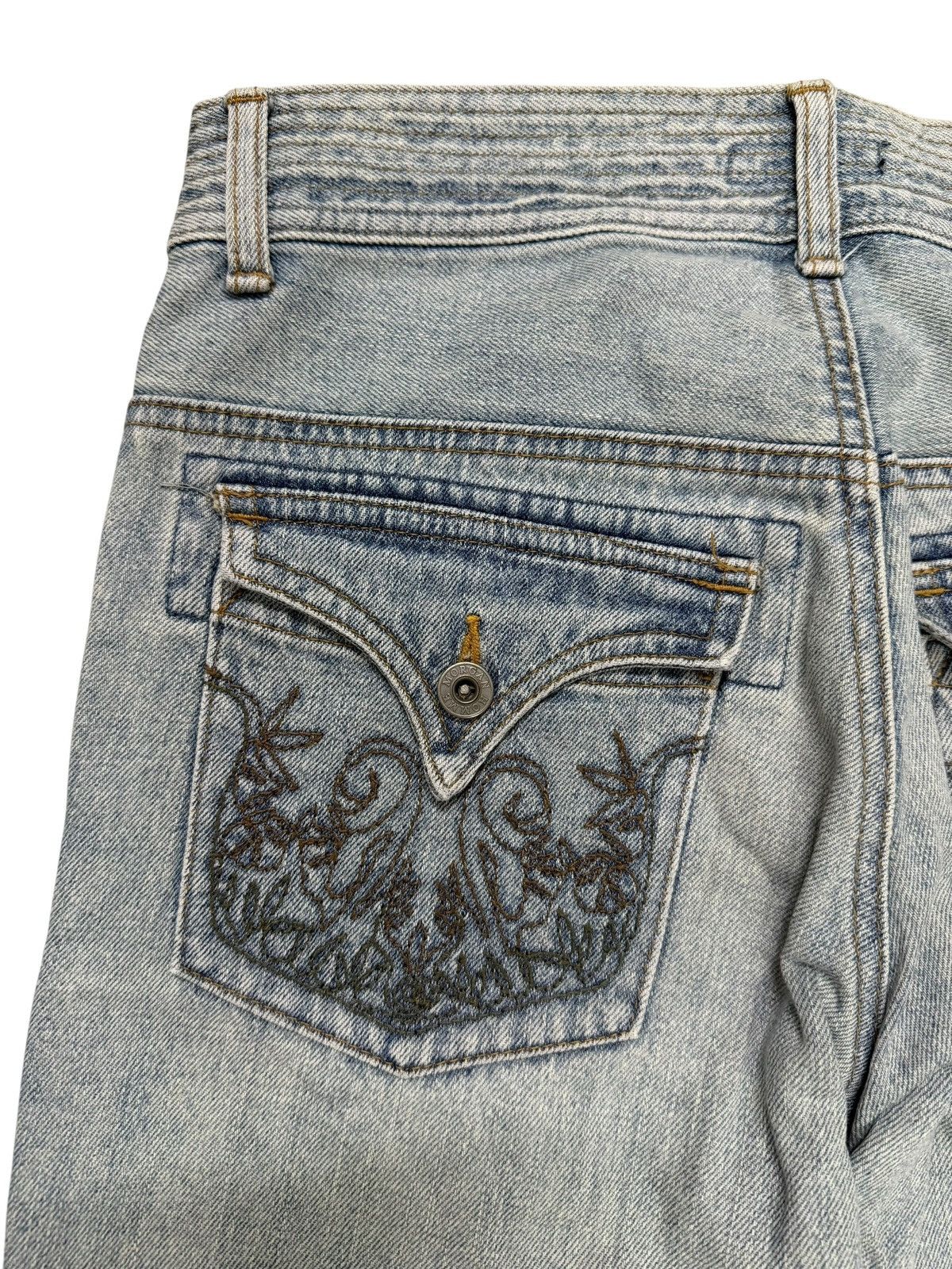 Morgan Homme Flared Jeans Japan Morgan Homme Faded Nice Design Denim Size US 29 - 19 Thumbnail