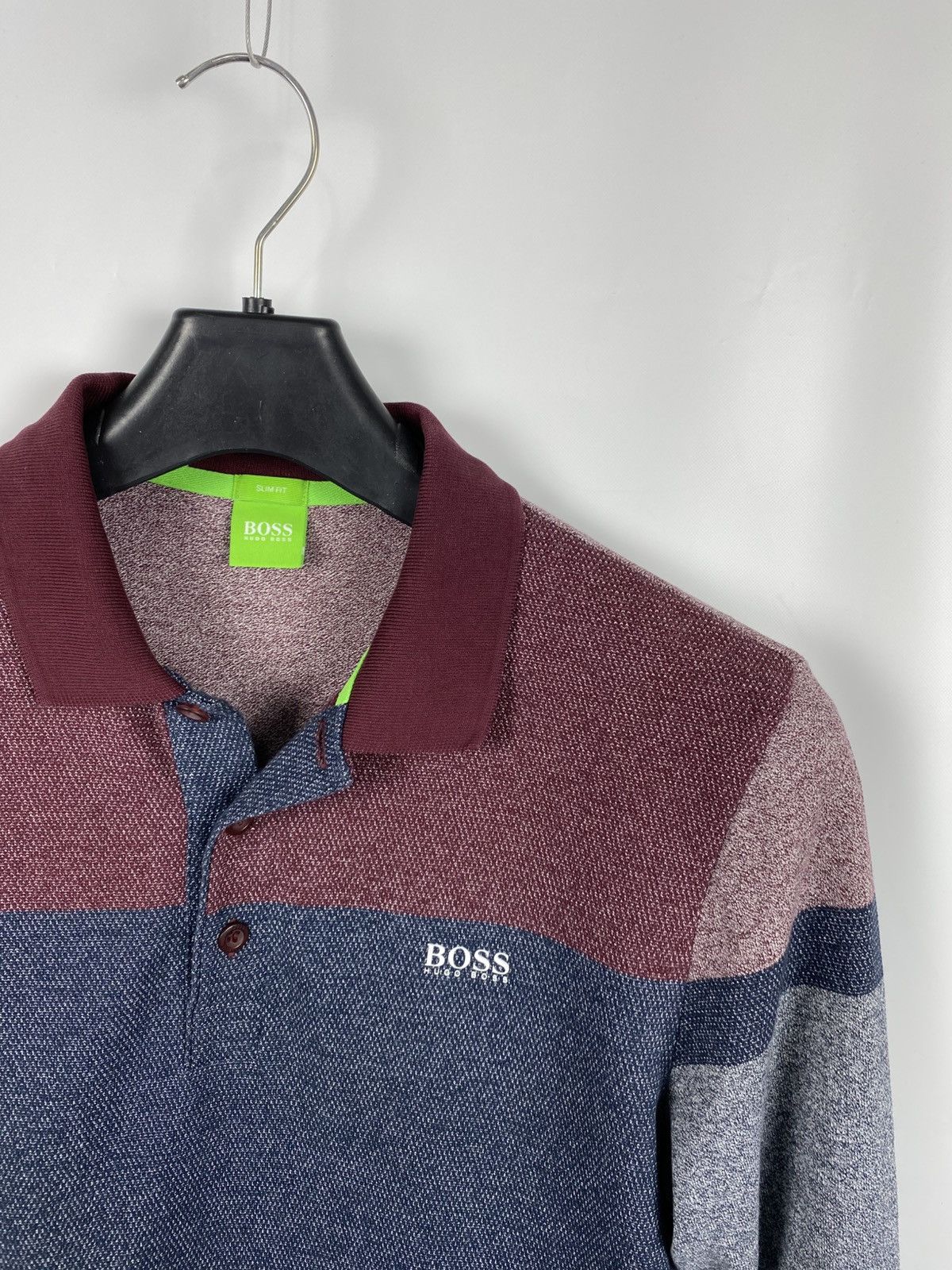 Hugo Boss Hugo Boss Collared Cotton Polo Longsleeve size M Slim Size US M / EU 48-50 / 2 - 2 Thumbnail