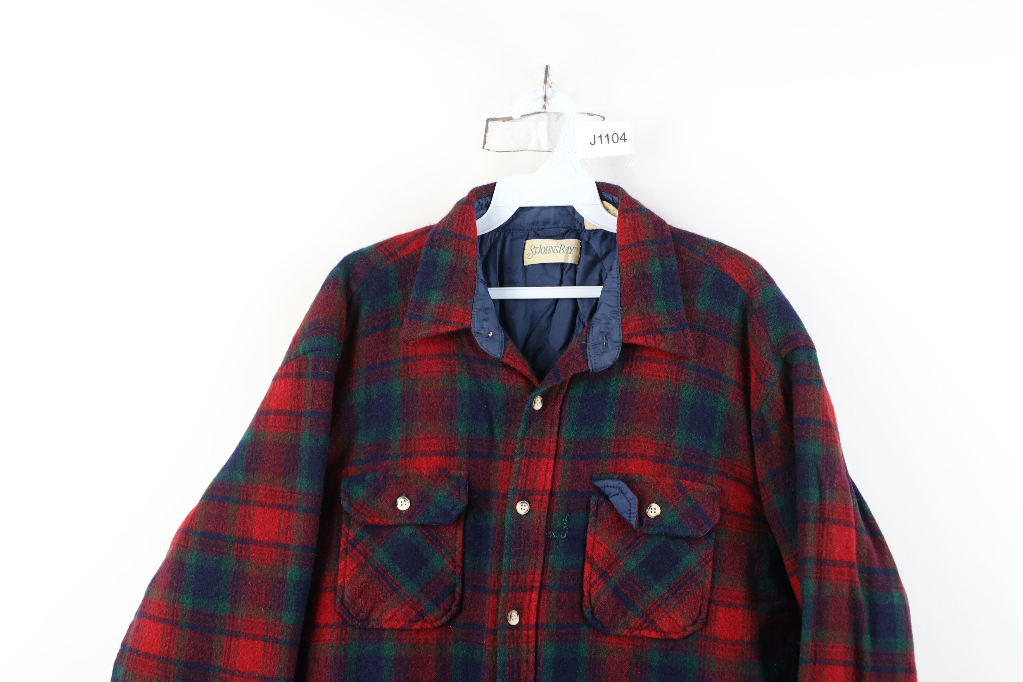 Vintage Vintage 70s Streetwear Quilted Button Shirt Jacket Jac Shirt Size US XL / EU 56 / 4 - 2 Thumbnail