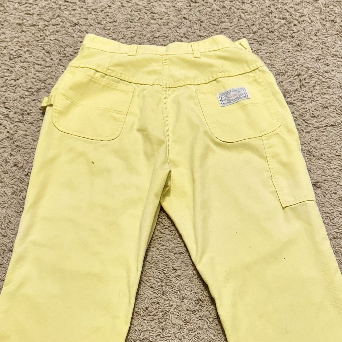 Sears TRUE VINTAGE 70s YELLOW FADE BIG YANK PANTS! Size US 29 - 6 Thumbnail