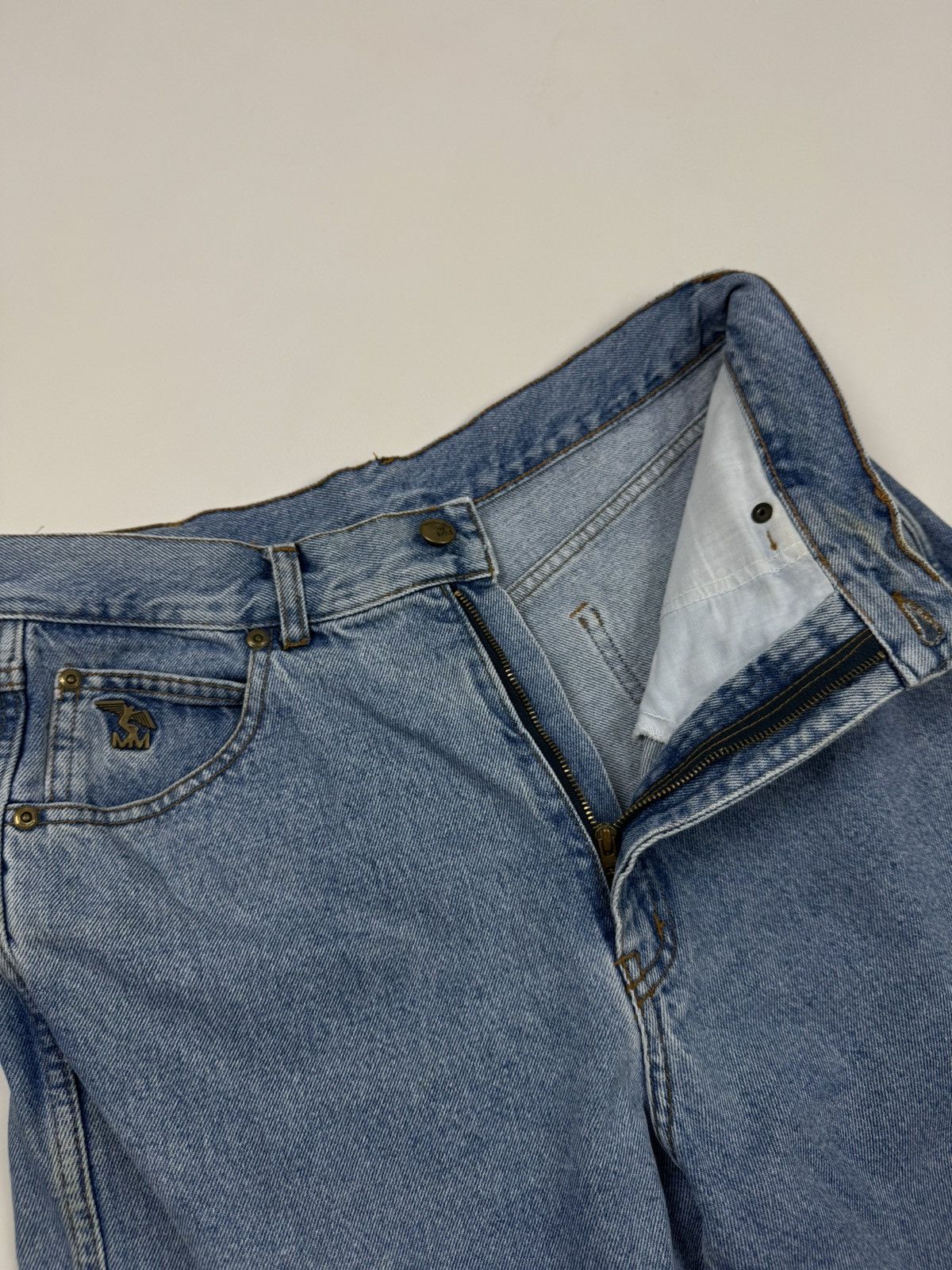Vintage Vintage Rare Maison Mollerus Washed Denim Jeans Pants Size 30" / US 8 / IT 44 - 7 Thumbnail