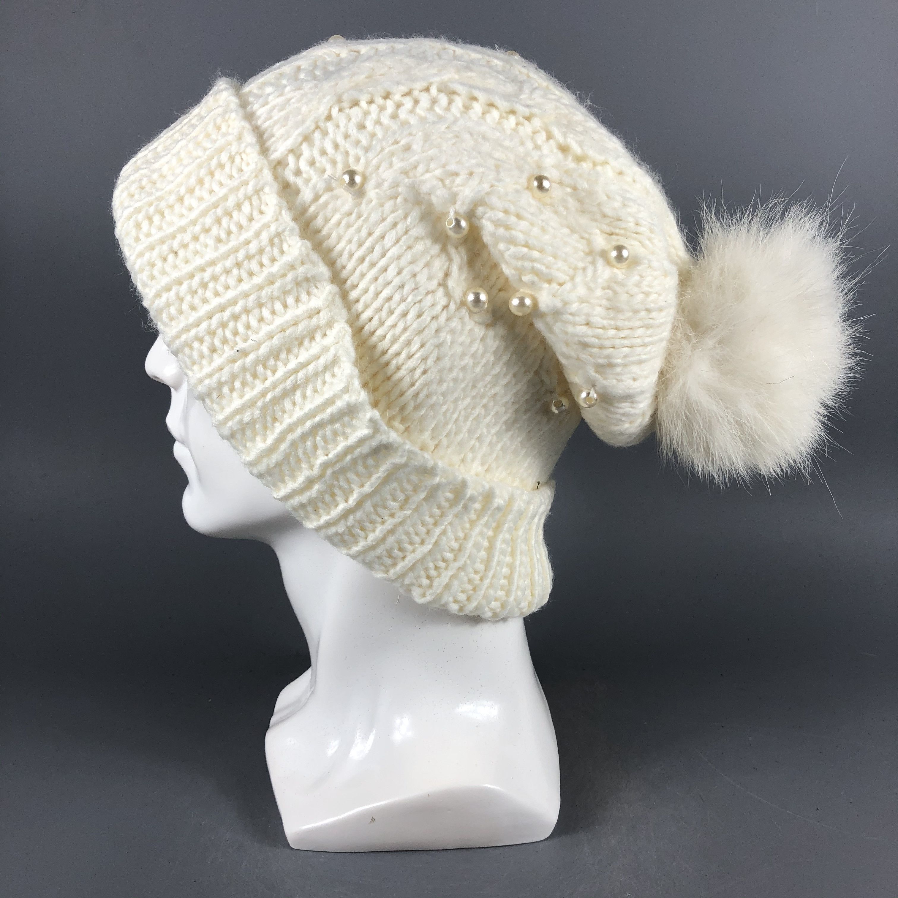 Japanese Brand × Vintage Womens Ingni Aran Isle Beanie Snow Hat Snow Cap -D946 Size ONE SIZE - 1 Thumbnail