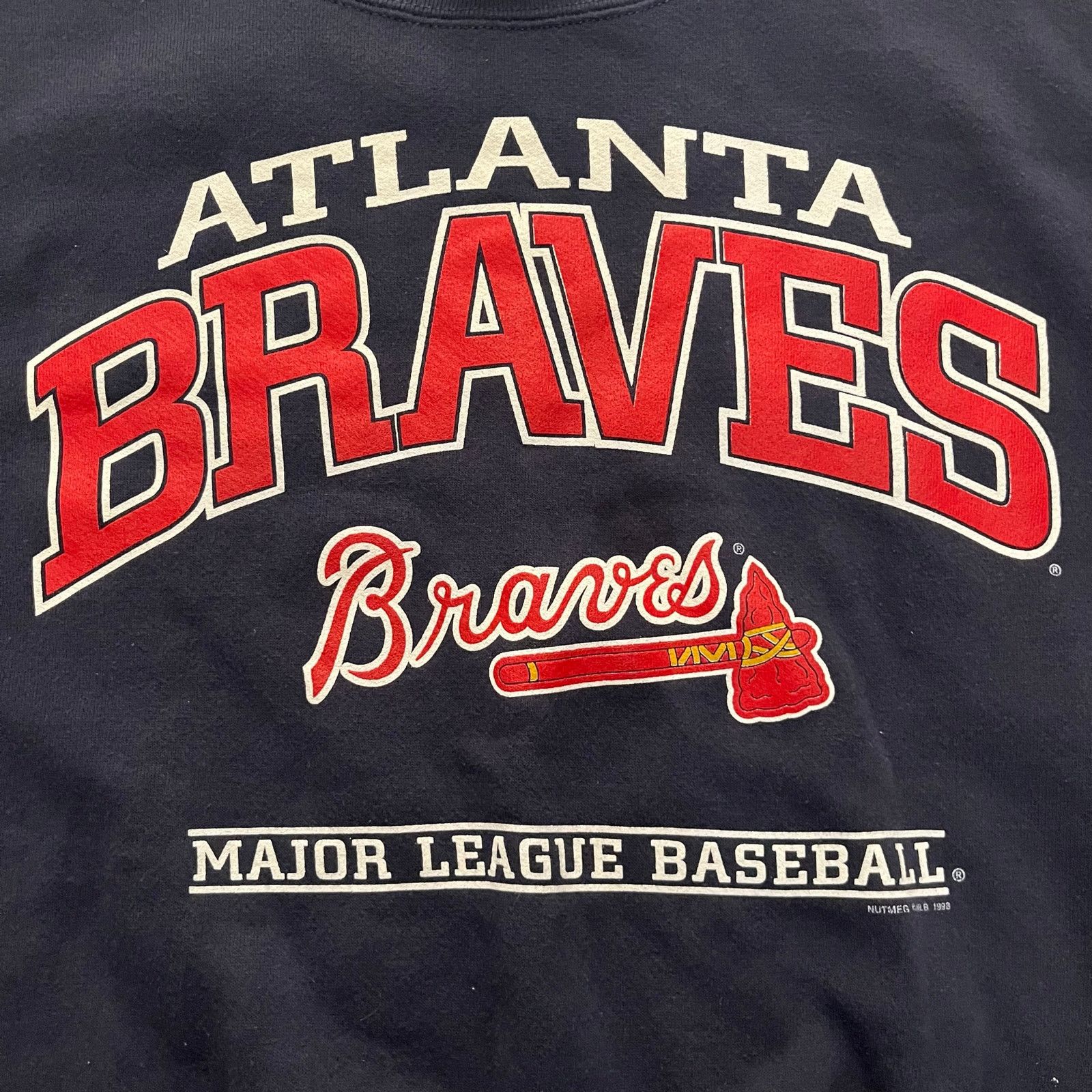 Lee VTG 1998 Lee Sport Sweatshirt Atlanta Braves Pullover Blue L Size US L / EU 52-54 / 3 - 3 Thumbnail