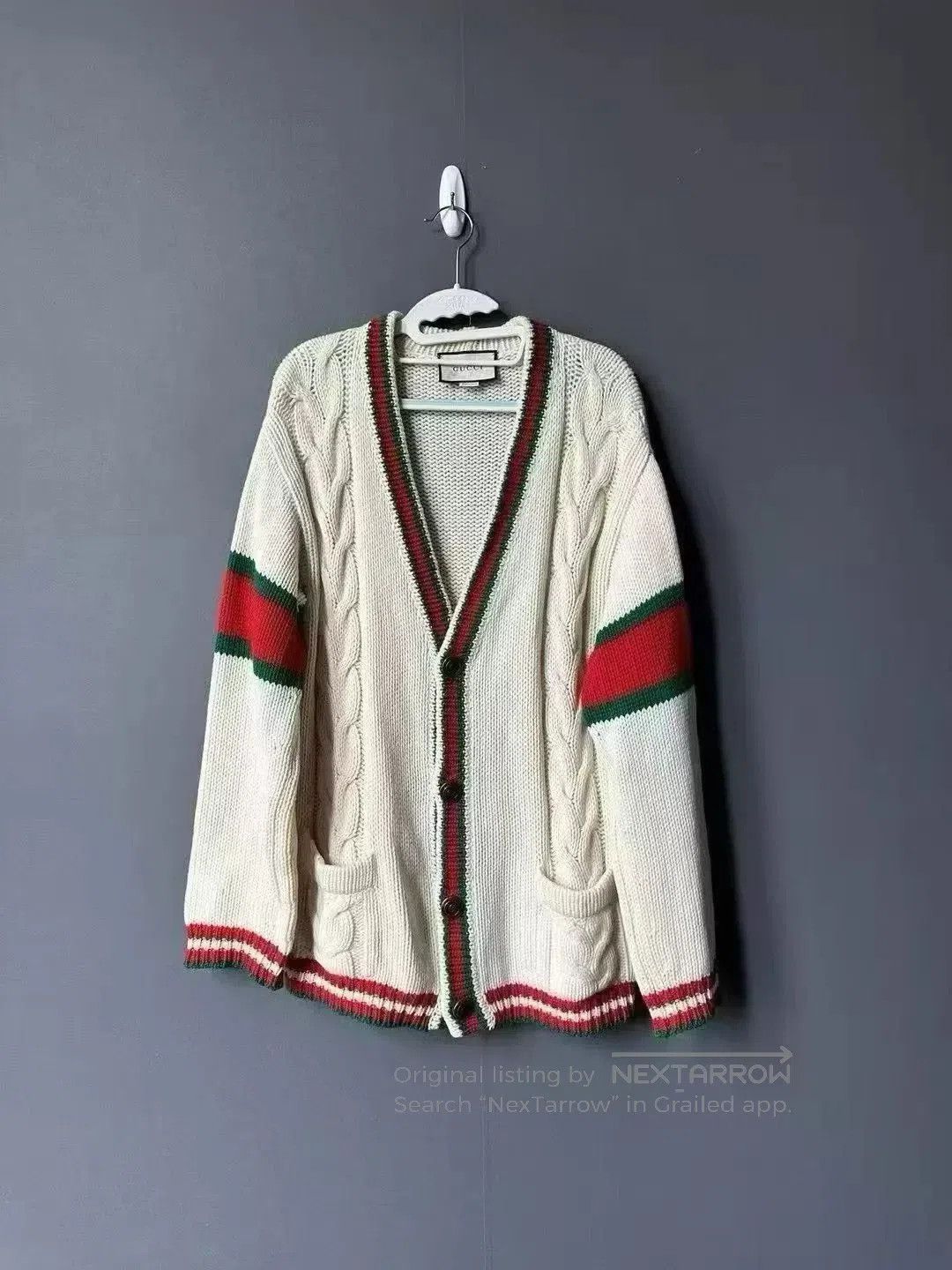 Gucci Multi-Color Cable Knit Cardigan Size S. Size US S / EU 44-46 / 1 - 1 Thumbnail