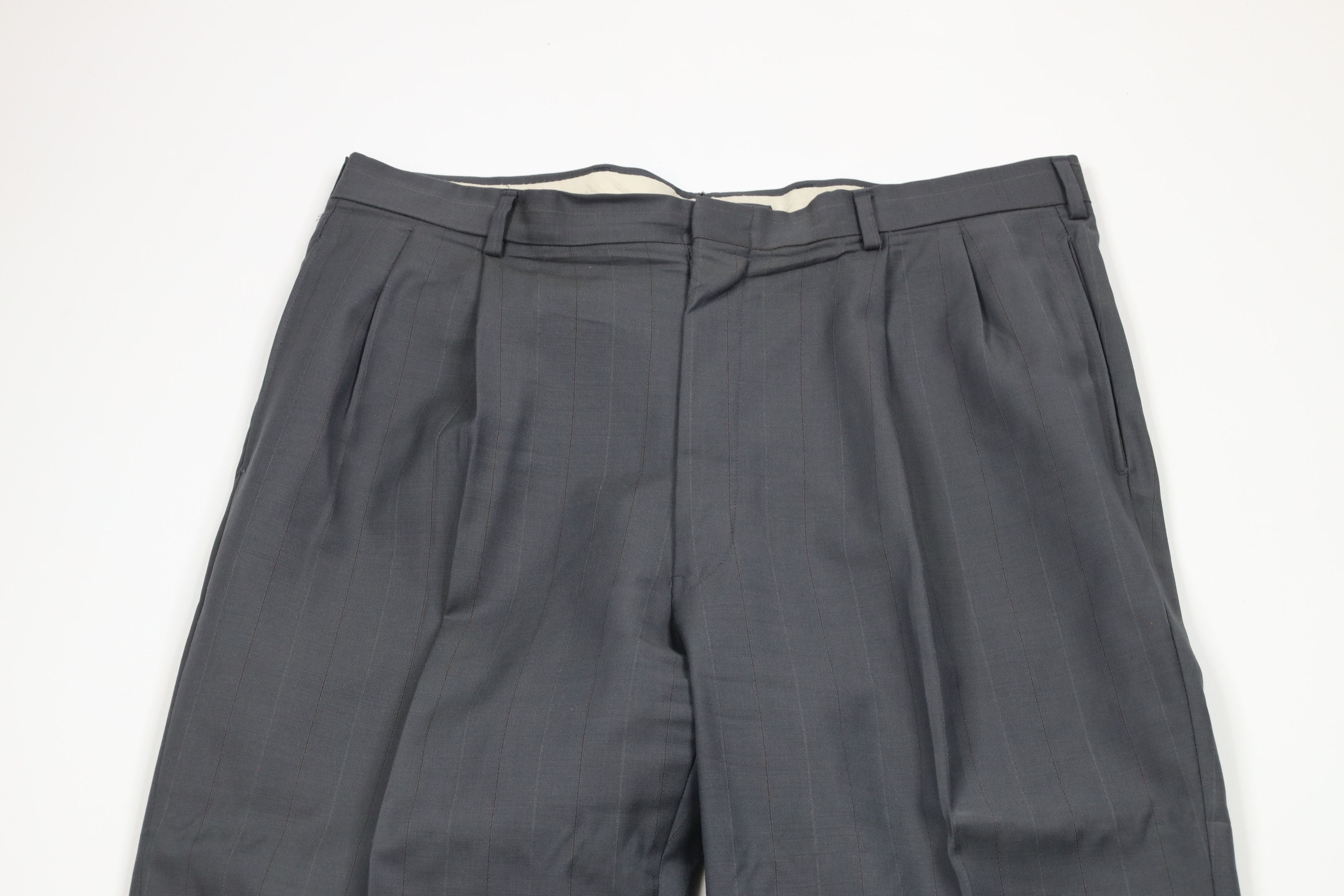 Vintage Vintage 70s Streetewar Blend Striped Wide Leg Chino Pants Size US 36 / EU 52 - 2 Thumbnail