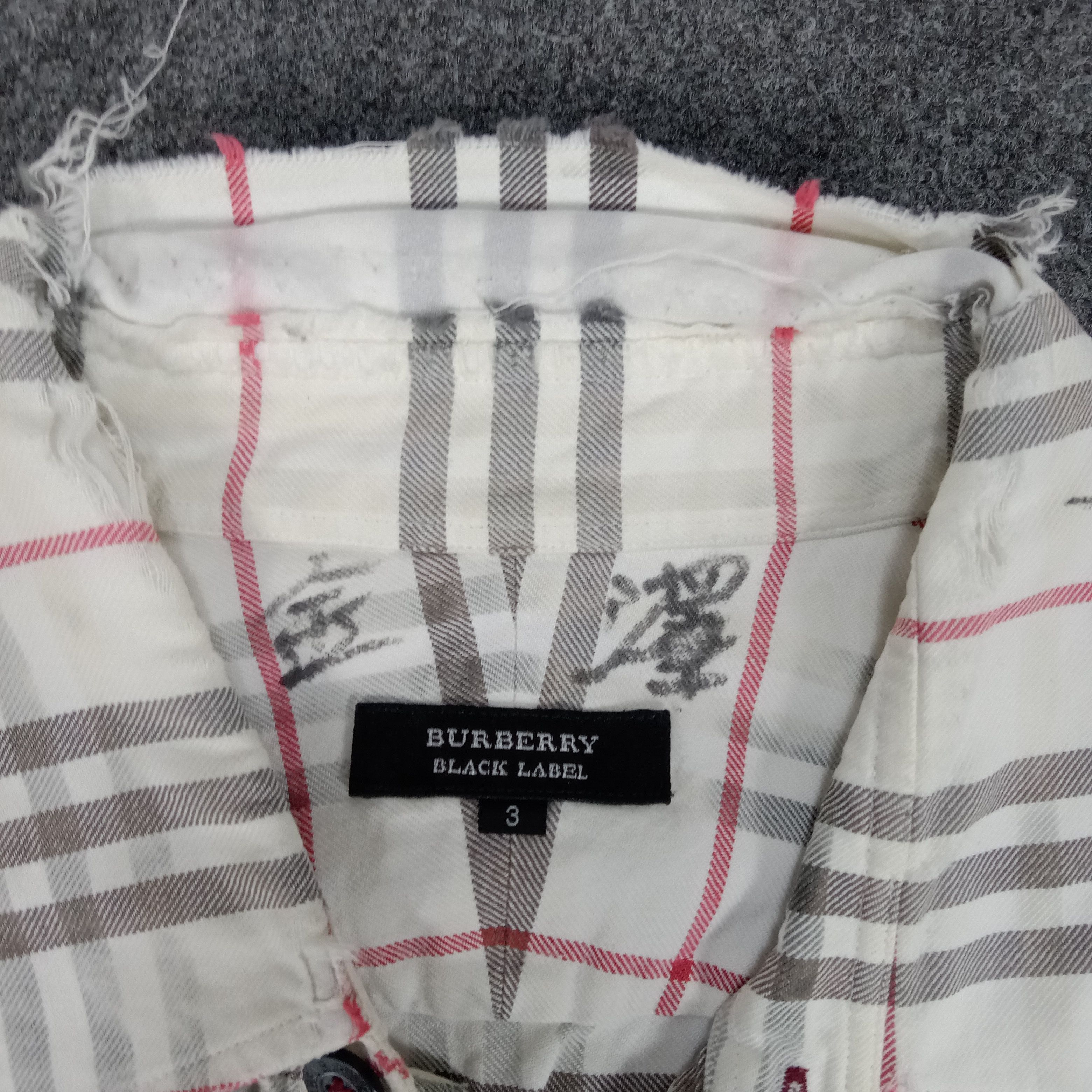 Burberry × Vintage Burberry Black Label Italian Brand Flannel Shirt Size US XL / EU 56 / 4 - 2 Thumbnail