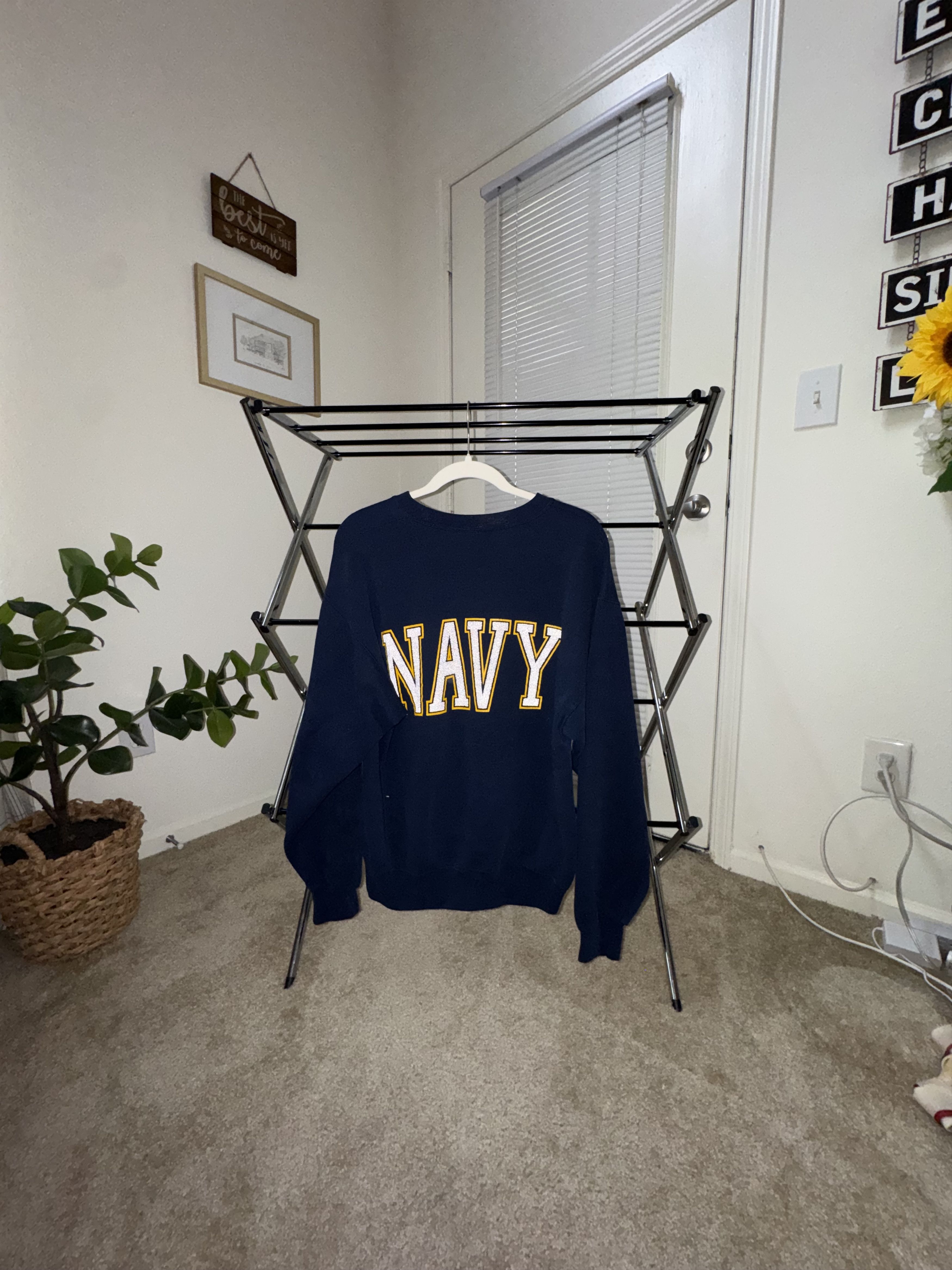 Vintage VINTAGE United States Navy Crewneck Sweatshirt Size US M / EU 48-50 / 2 - 4 Thumbnail