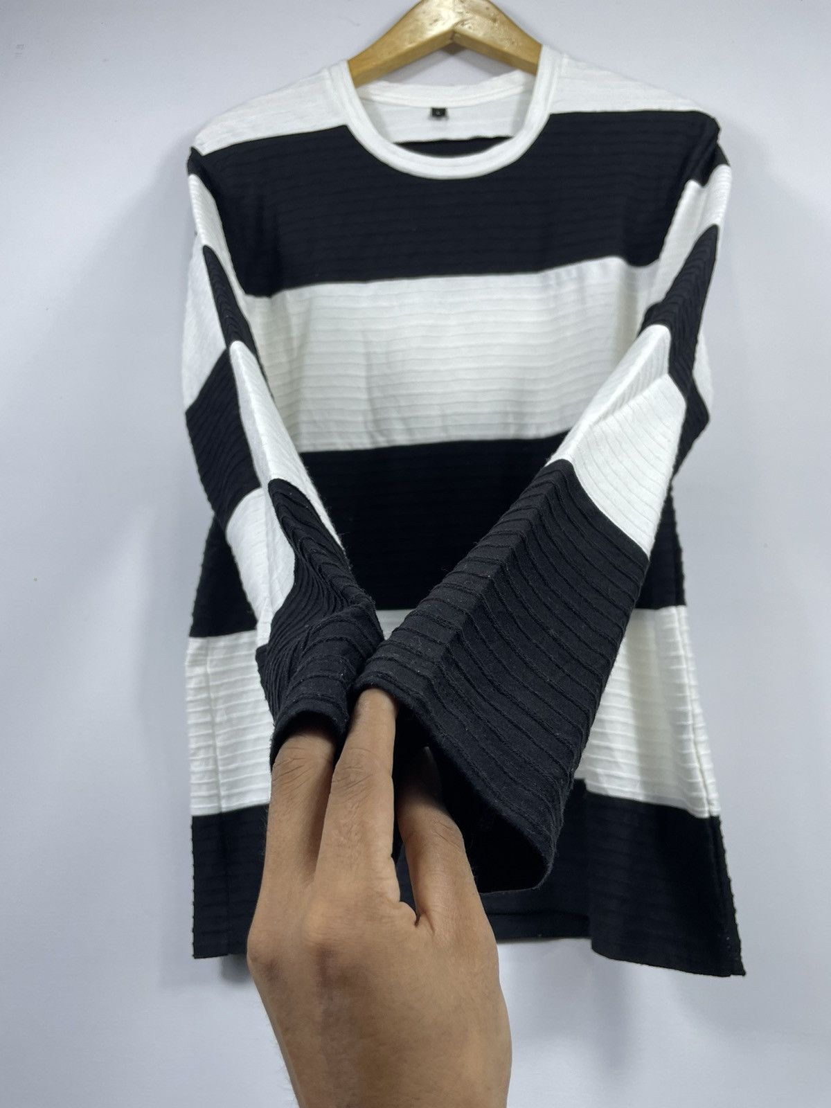 Japanese Brand Japanese Freude striped grunge Style Size US L / EU 52-54 / 3 - 2 Thumbnail