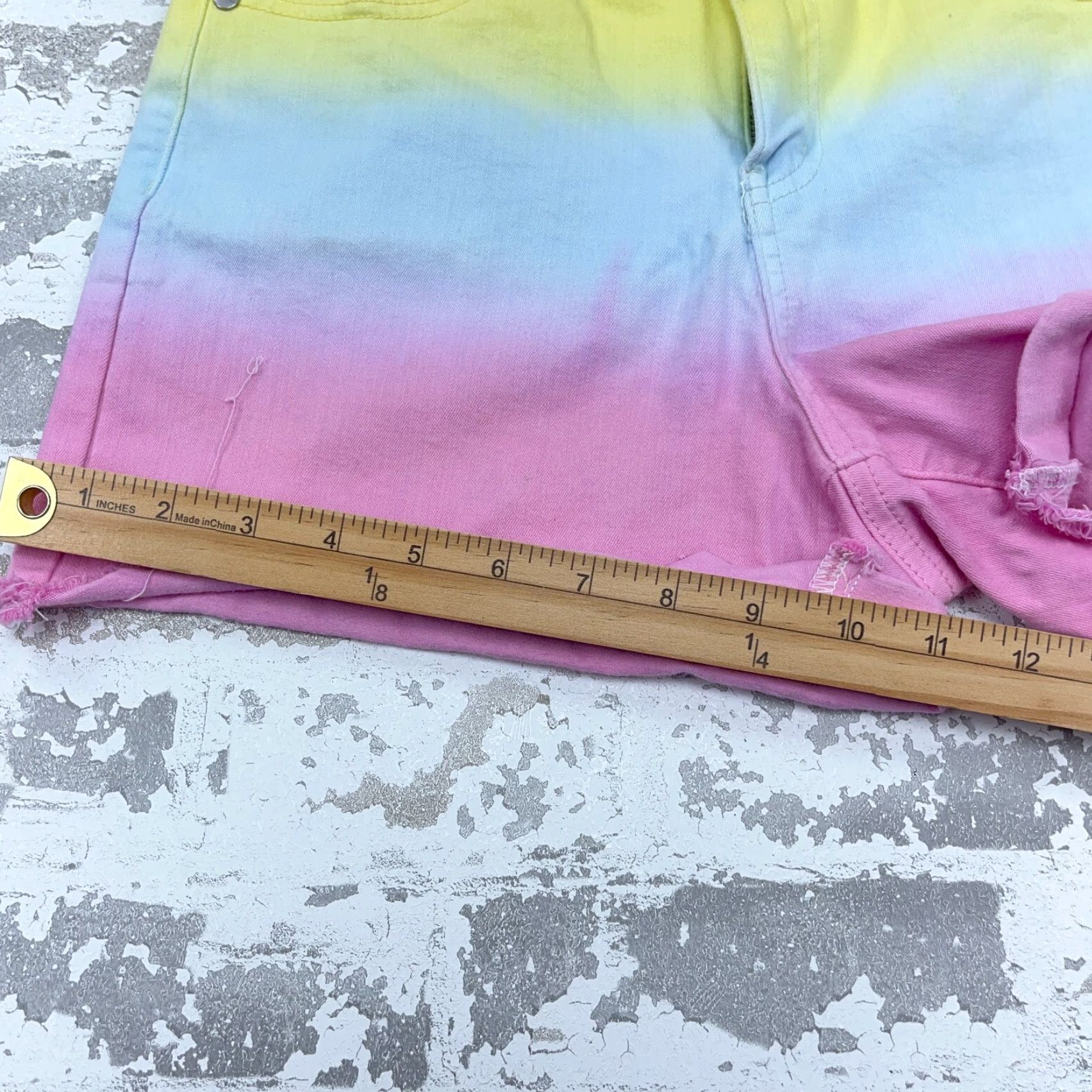 Vintage Judy Blue Shorts Women Medium Cut Off Jorts Yellow Pink Blue Ladies 29" Waist Size 32" / US 10 / IT 46 - 6 Thumbnail