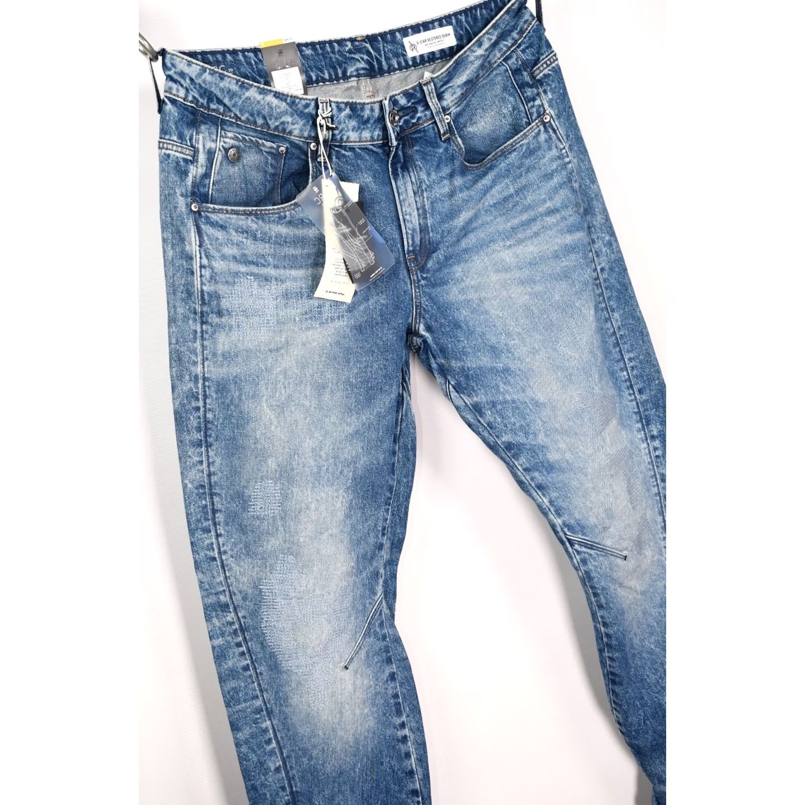 G-Star G-Star Arc 3D Low Boyfriend Jeans Womens W30 L32 Denim Blue 100% Cotton Regular Inseam 32 Size 30" / US 8 / IT 44 - 3 Thumbnail
