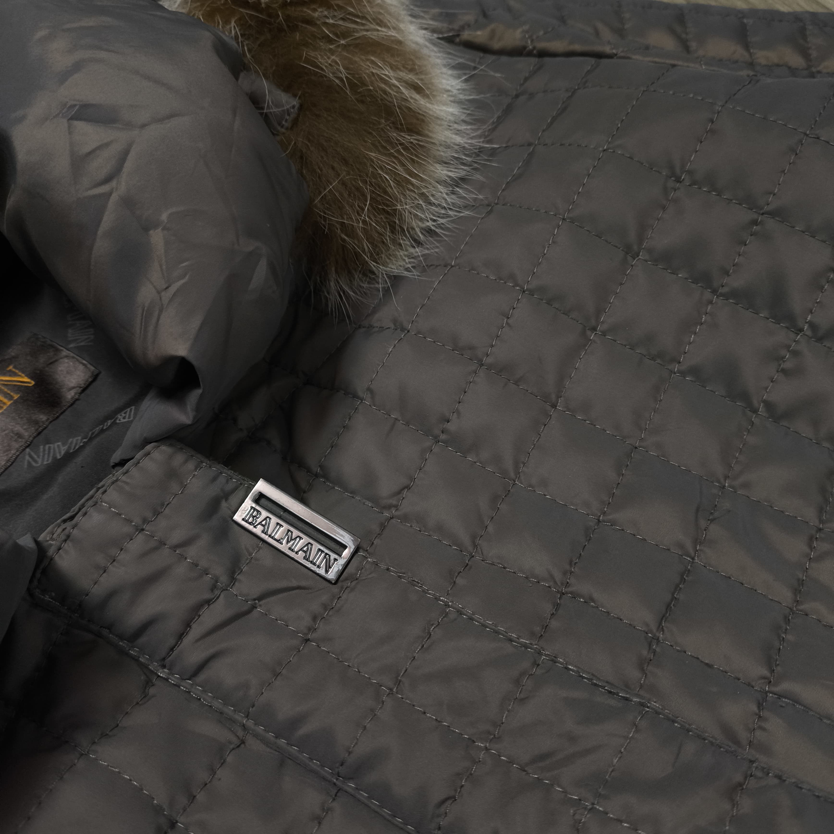 Saint Laurent Paris Balmain Paris Detachable Racoon Fur Jacket Size US L / EU 52-54 / 3 - 5 Thumbnail