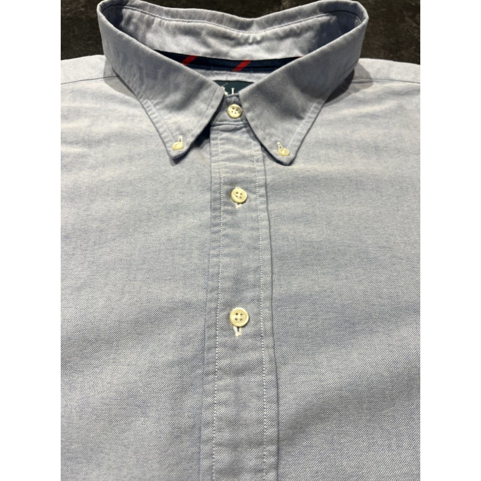 Ralph Lauren Ralph Lauren Button-Down Shirt Mens 3XB Blue Short Sleeve Flesh Pony Size US XXL / EU 58 / 5 - 4 Thumbnail