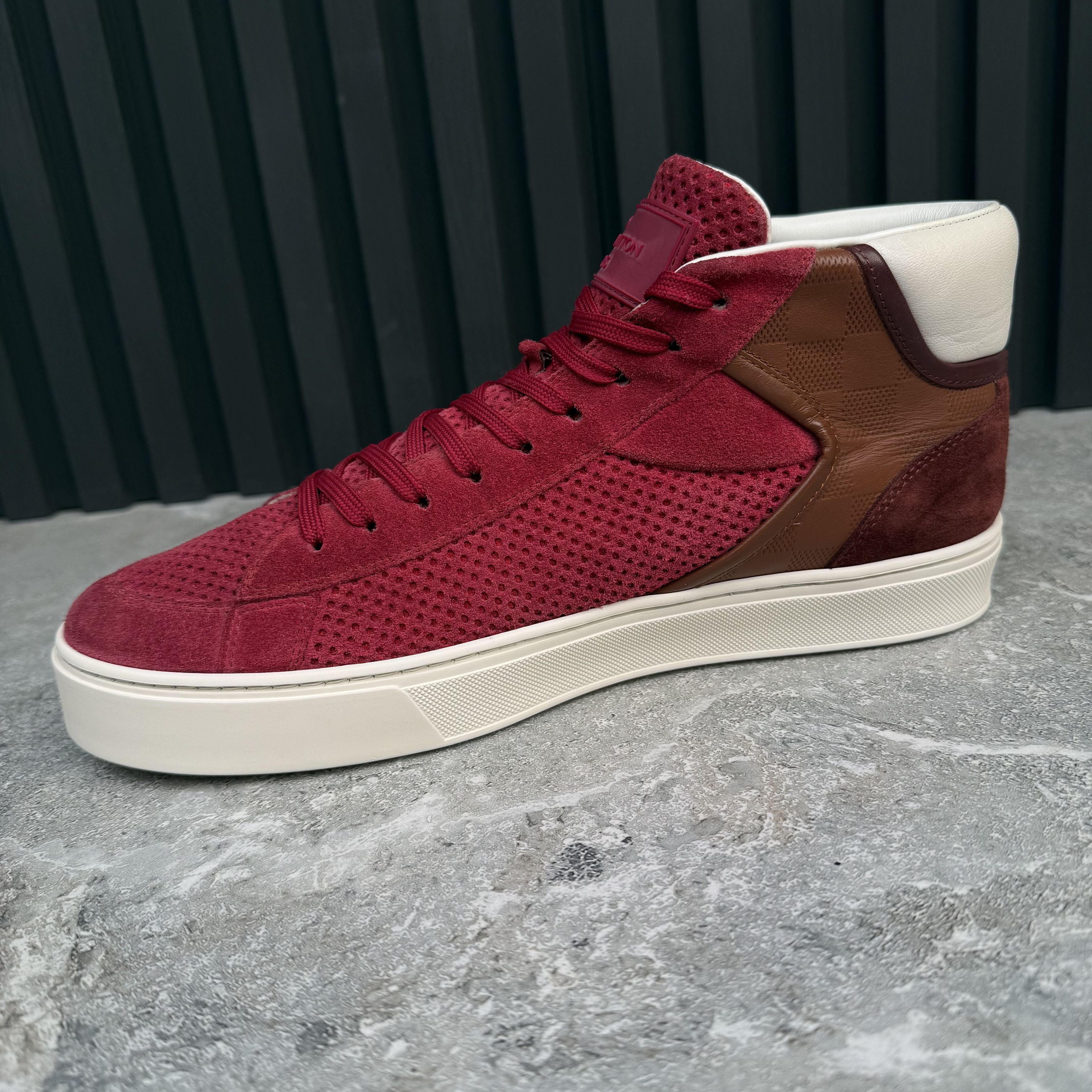 Louis Vuitton Player Trainer Sneakers Brown Damier Suede 7 LV Size US 8 / EU 41 - 7 Thumbnail