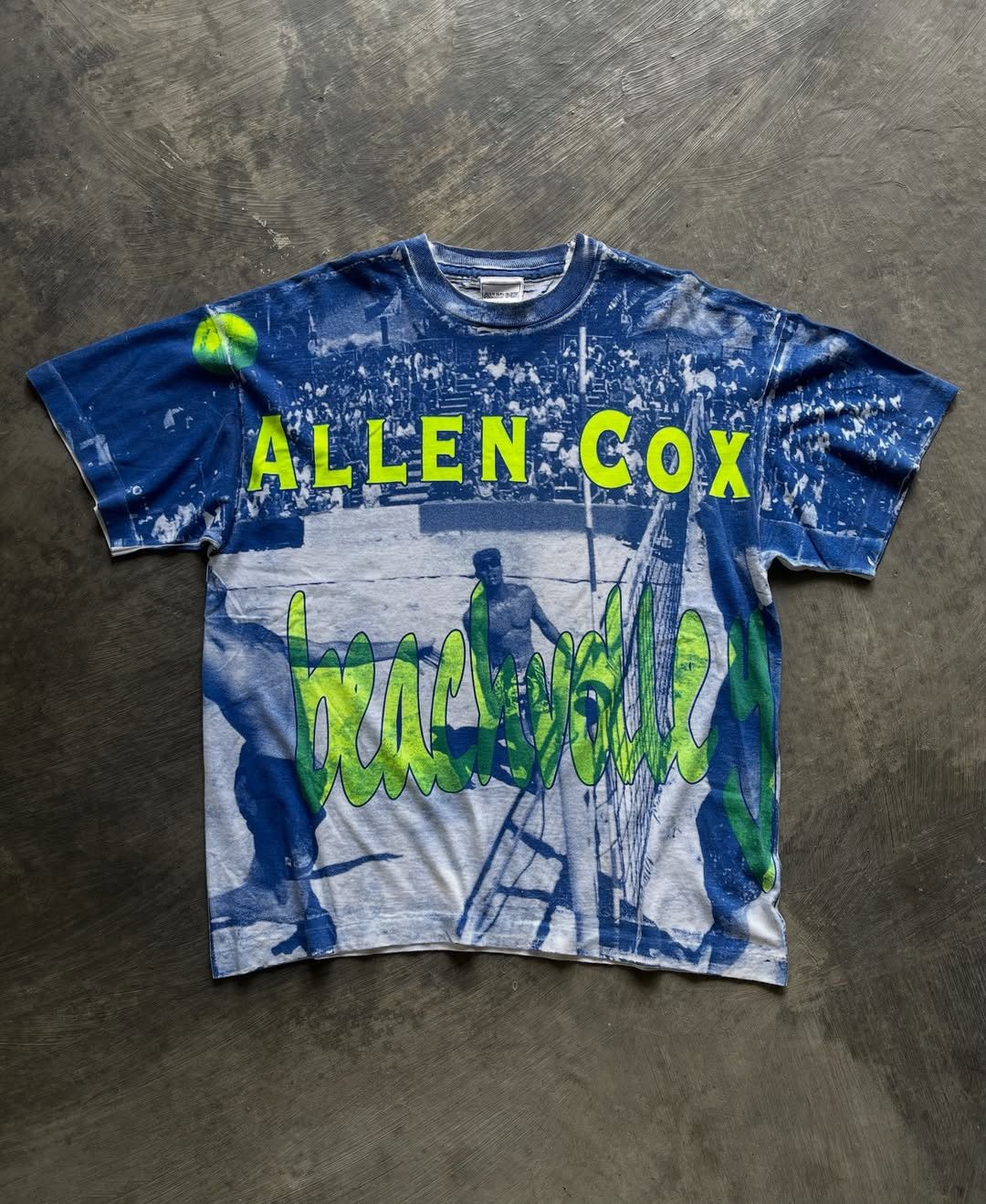 Vintage Allen Cox Beachvolley Tee Size US L / EU 52-54 / 3 - 1 Thumbnail