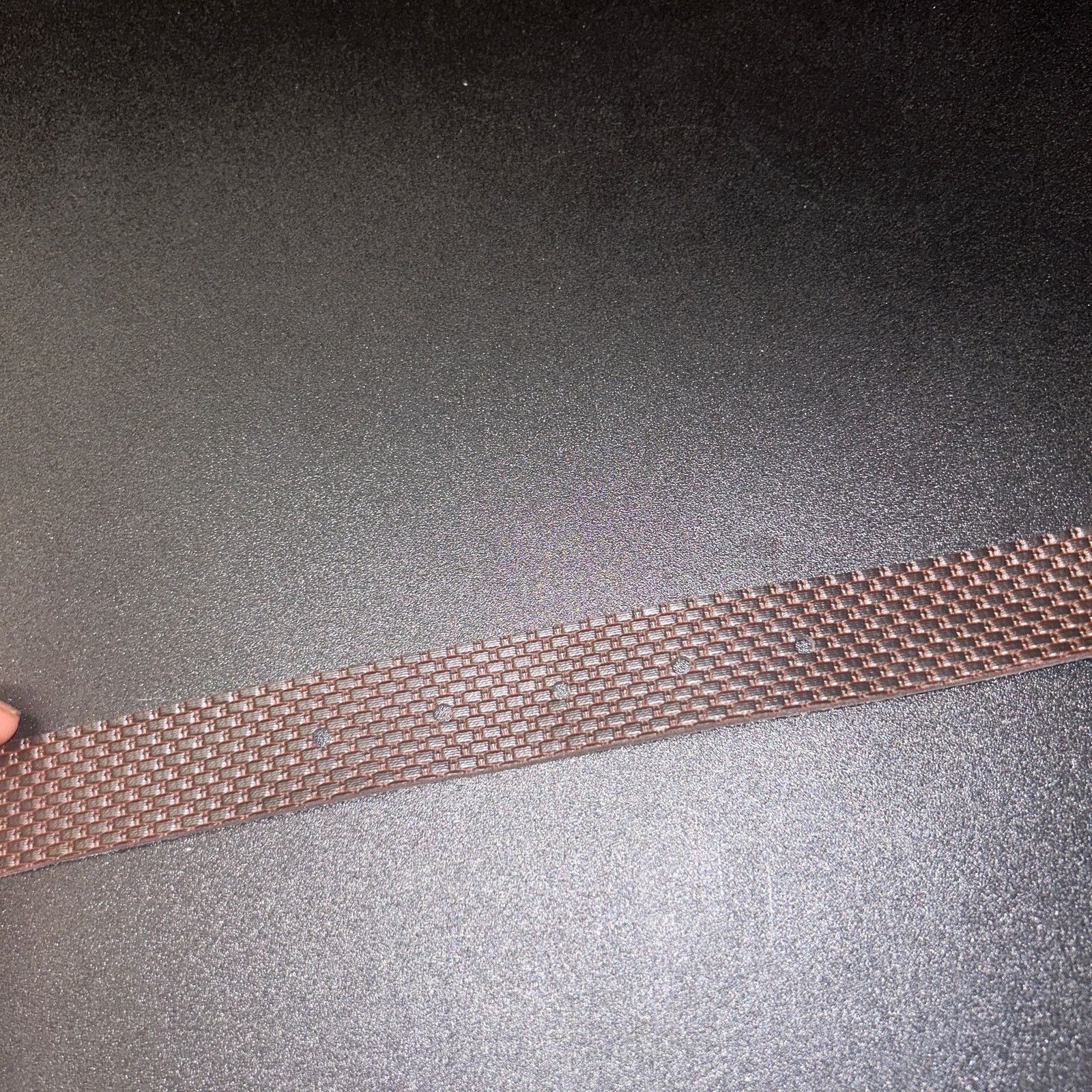 Other Chic Brown Textured Faux Leather Adjustable Belt Size 8 Size ONE SIZE - 7 Thumbnail