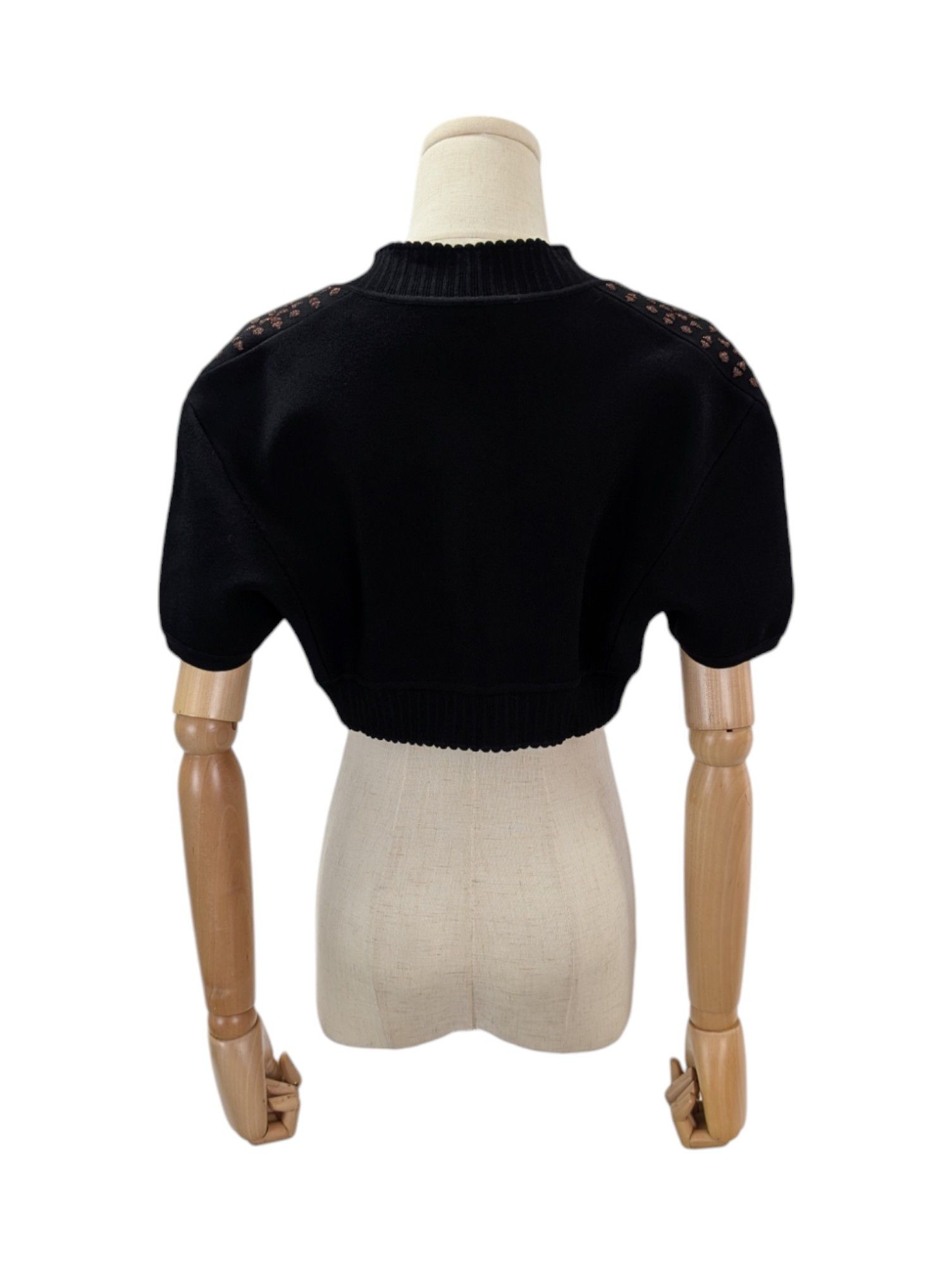 Alaia Alaia Black And Bronze Cropped Open Top Size M / US 6-8 / IT 42-44 - 2 Thumbnail