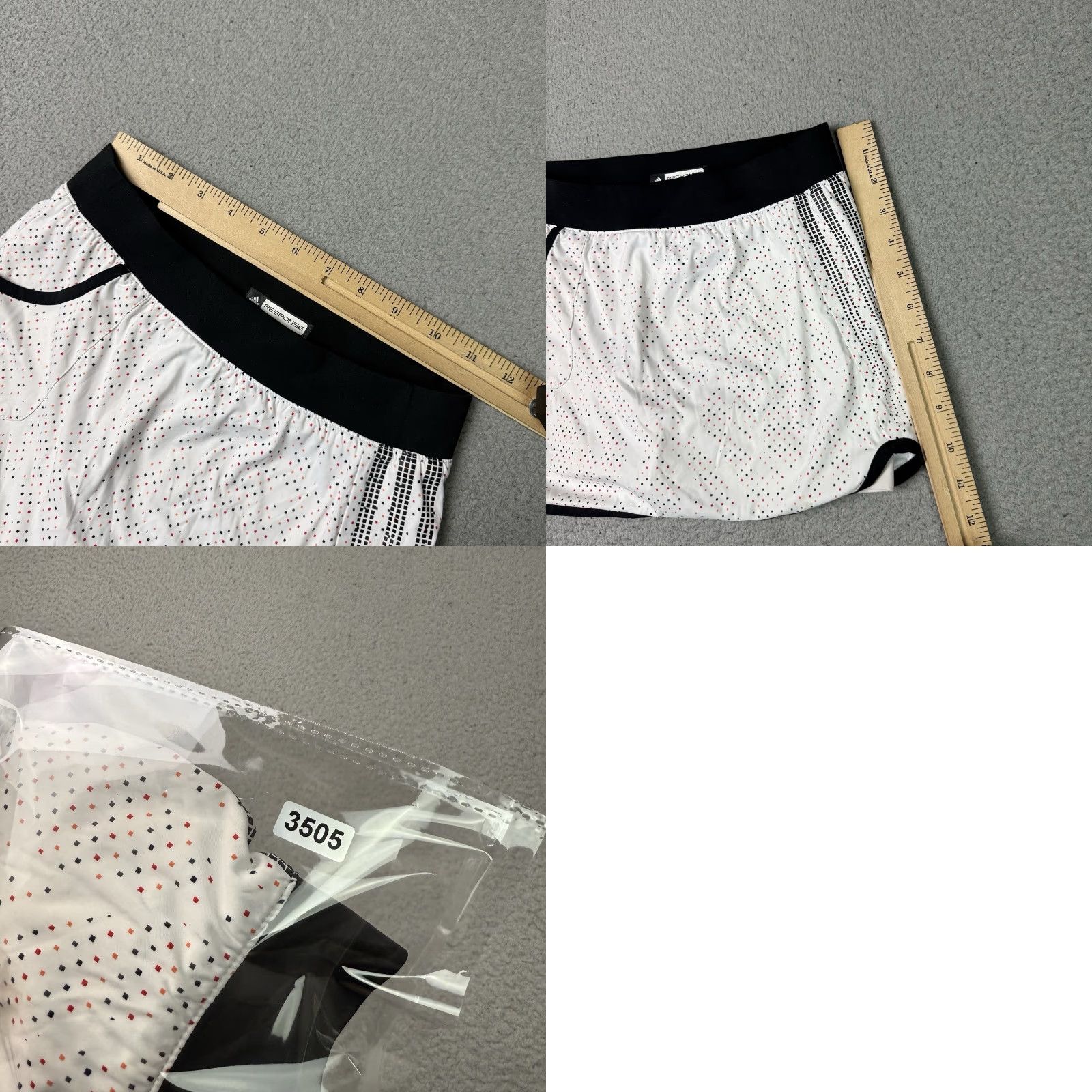 Adidas VINTAGE Adidas Tennis Skirt Womens Small White Spotted Dots Skort Climalite S Size 28" / US 6 / IT 42 - 8 Thumbnail