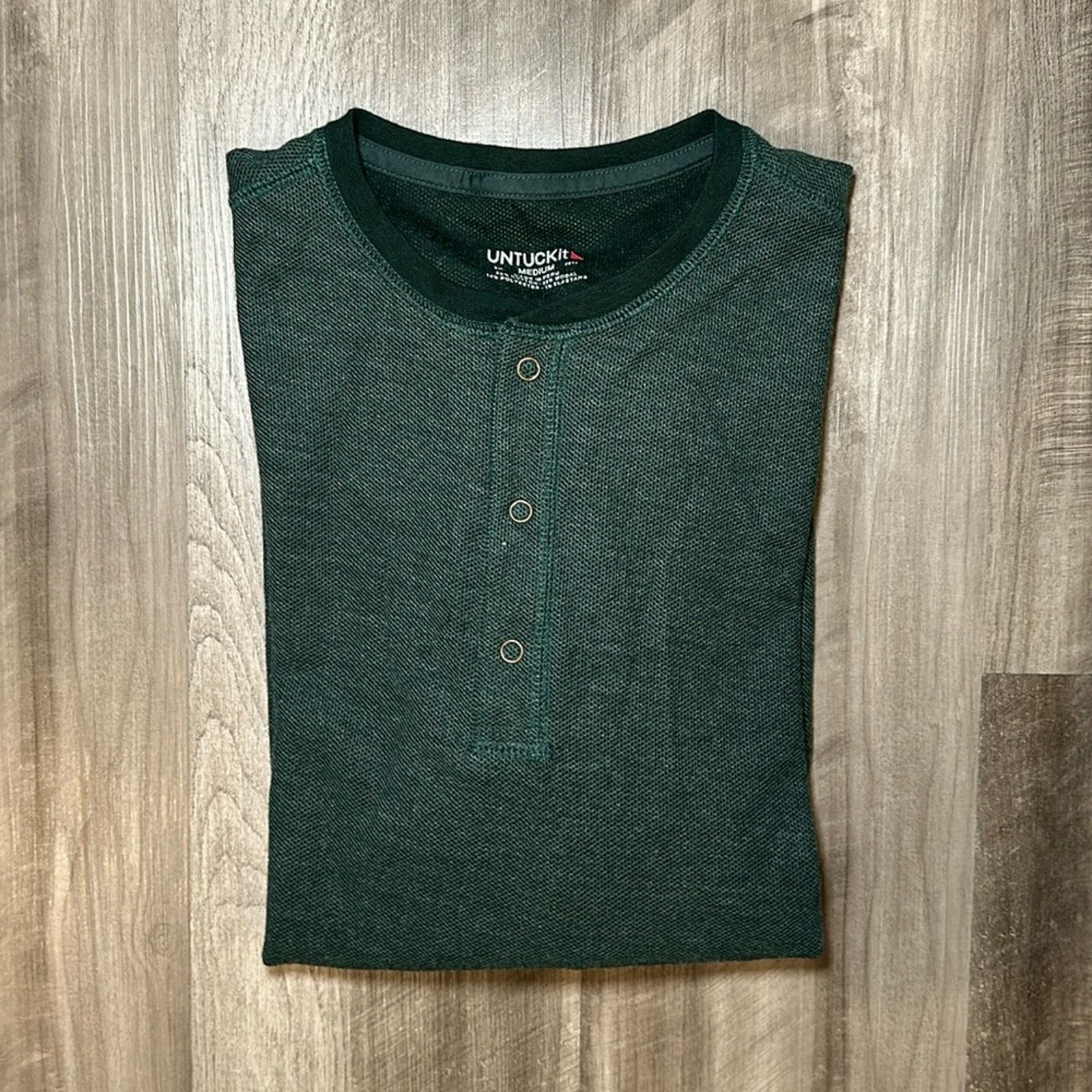 UNTUCKit UNTUCKit Schrock Regular Long Sleeve Thermal Henley - Medium Size US M / EU 48-50 / 2 - 1 Thumbnail