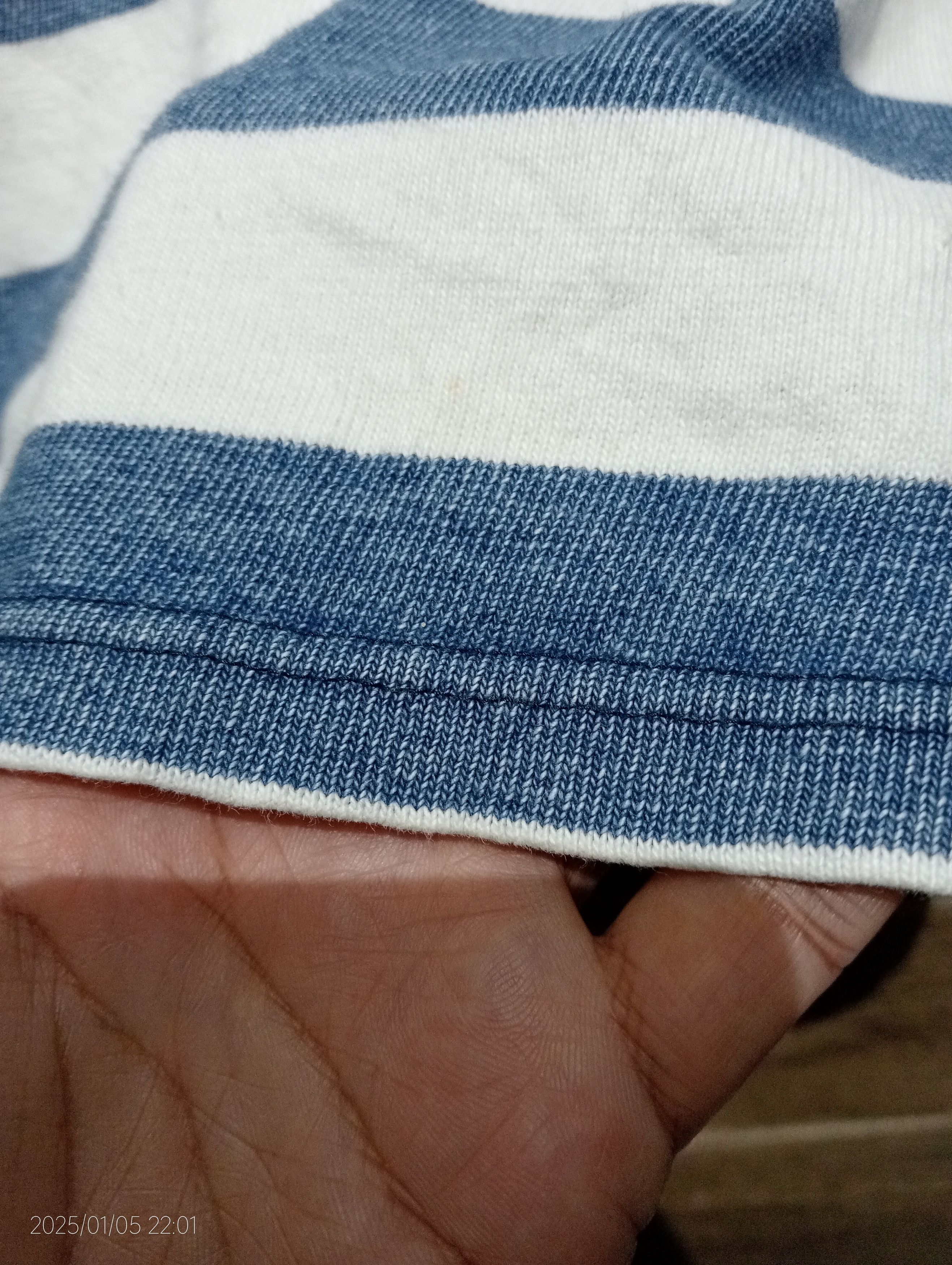 Blue Blue Japan Vintage Blue Blue Japan Stripe Tee Very Rare Size US M / EU 48-50 / 2 - 8 Thumbnail