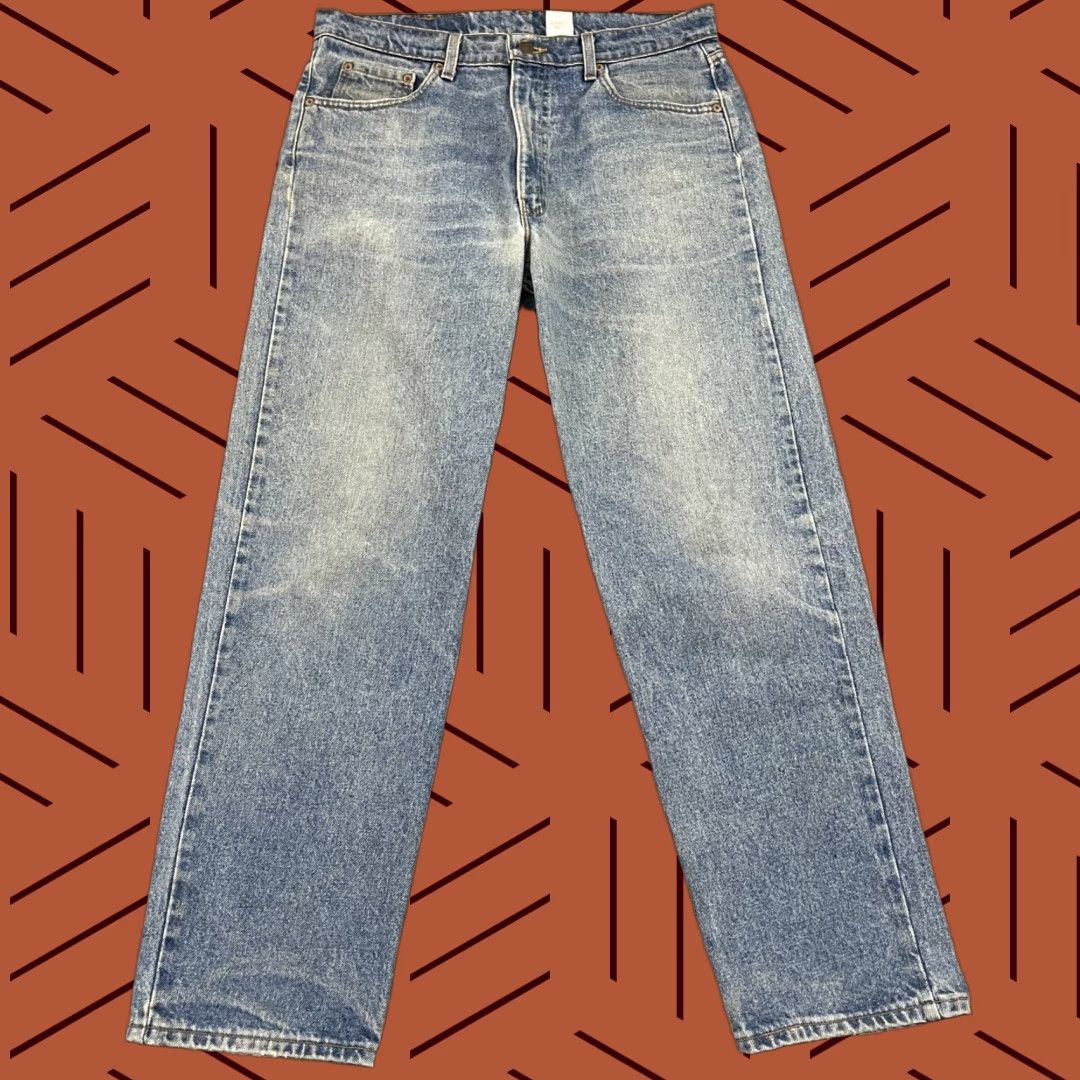 VTG Levi's 550 Jeans Men 35 x 30 Blue Relaxed Fit Denim Workwear Made in USA 90s