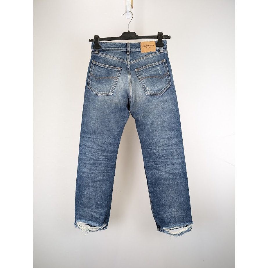 Balenciaga o1rshd1 Denim Jeans in Blue Size US 29 - 11 Thumbnail