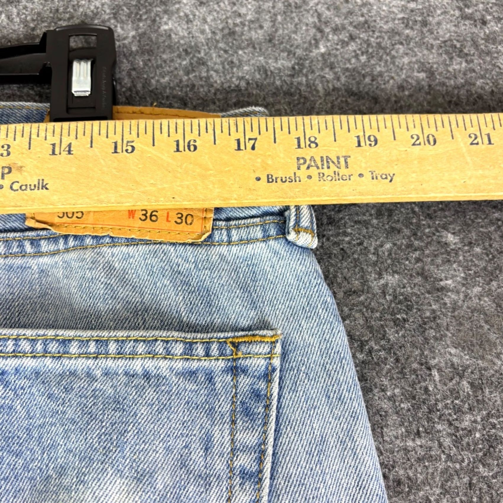 Levi's Levi's 505 Regular Fit Light Wash Denim Jeans Mens 36x26 Vintage No Size US 36 / EU 52 - 5 Thumbnail