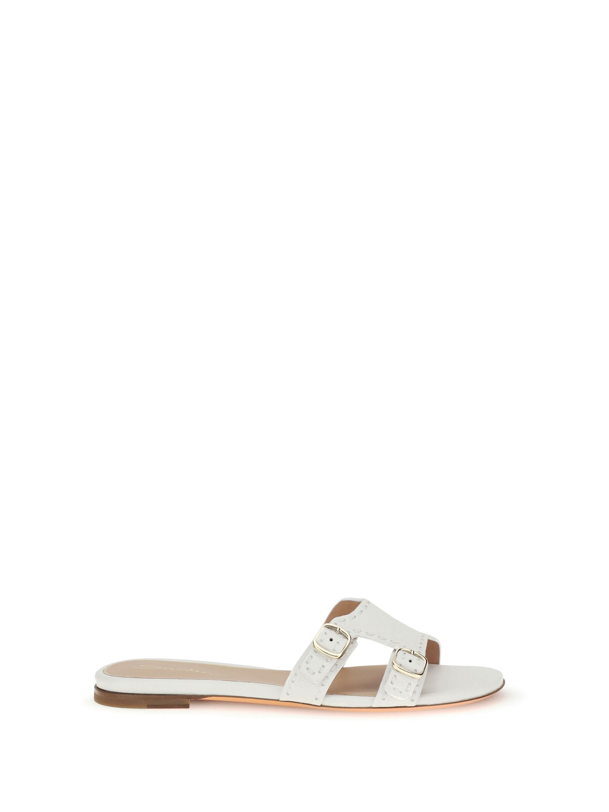Santoni Low leather Sandals Size US 7 / IT 37 - 1 Thumbnail