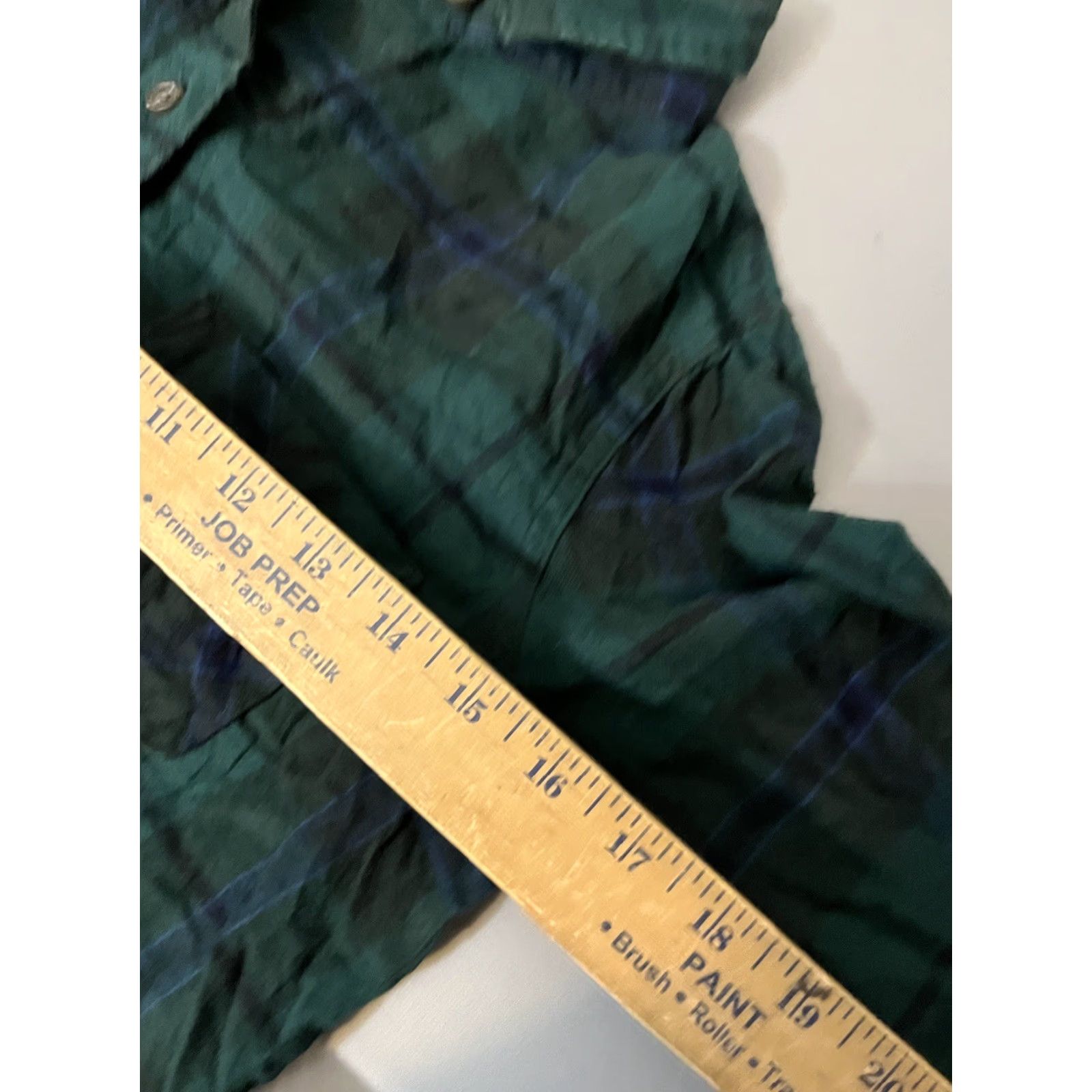 Old Navy Old Navy Button-Up Plaid Shirt Women’s XS Green Blue Casual Classic Size XS / US 0-2 / IT 36-38 - 5 Thumbnail