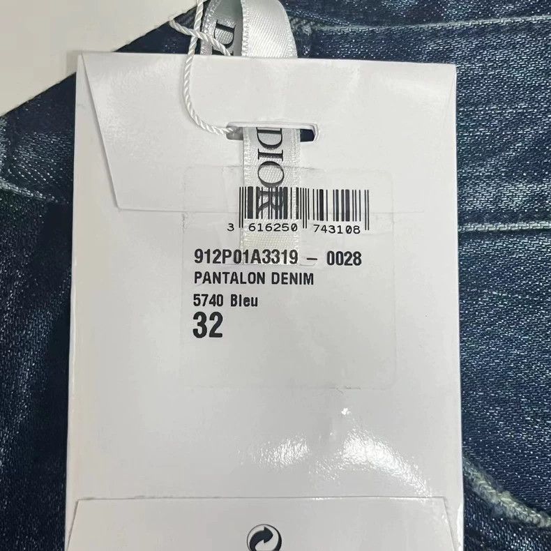 Dior Dior Boyfriend-style blue webbing rolled jeans Size US 32 / EU 48 - 6 Thumbnail
