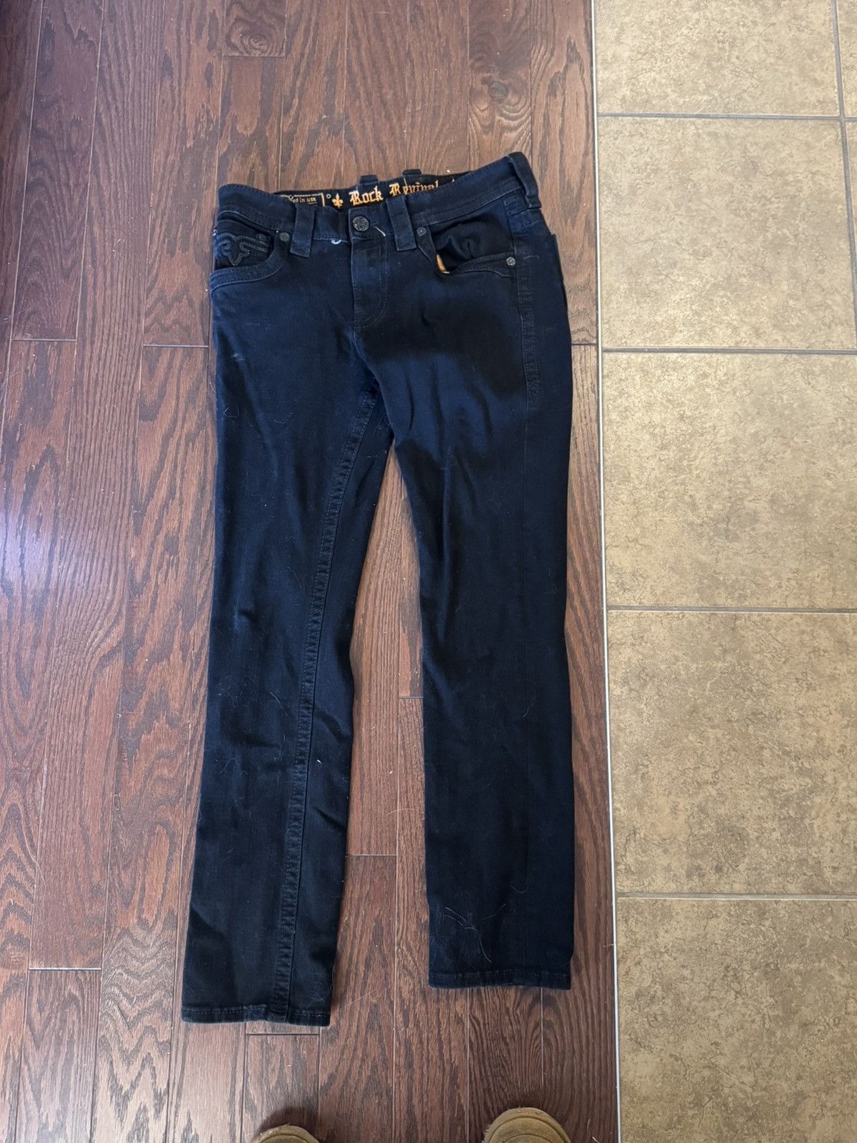 Rock Revival Rock Revival Black Jeans Size US 32 / EU 48 - 1 Thumbnail