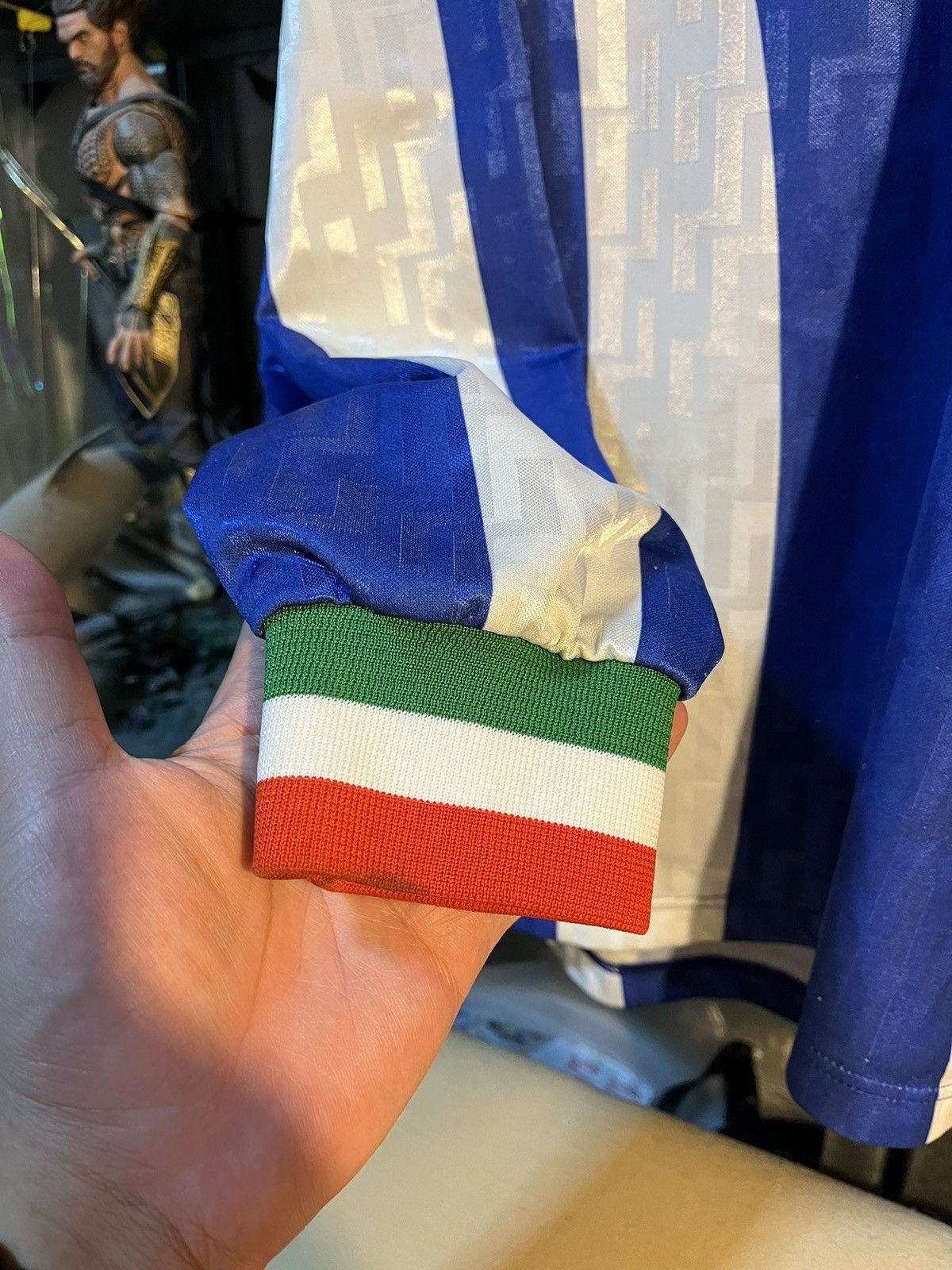 Nike × Vintage Rare Vintage 1995-1996 Nike Italy Training Soccer Jersey Size US L / EU 52-54 / 3 - 11 Thumbnail