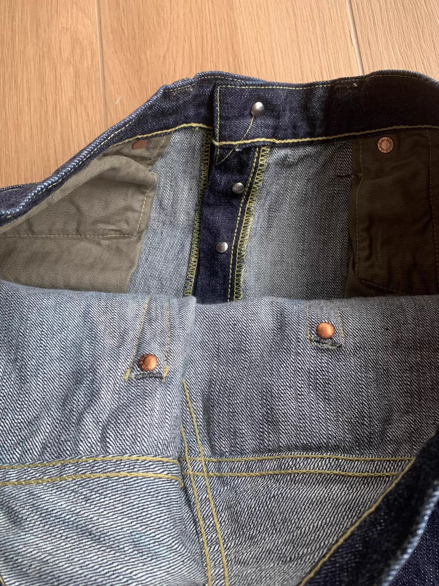 Freewheelers FREEWHEELERS S601XX 1944-45 WWII Raw Straight Jeans Size US 36 / EU 52 - 5 Thumbnail