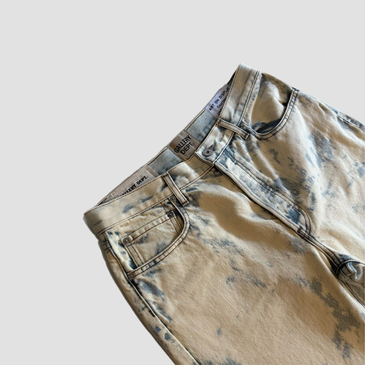Gallery Dept. Gallery Dept Bleached Straight Leg Jeans Size US 32 / EU 48 - 14 Thumbnail