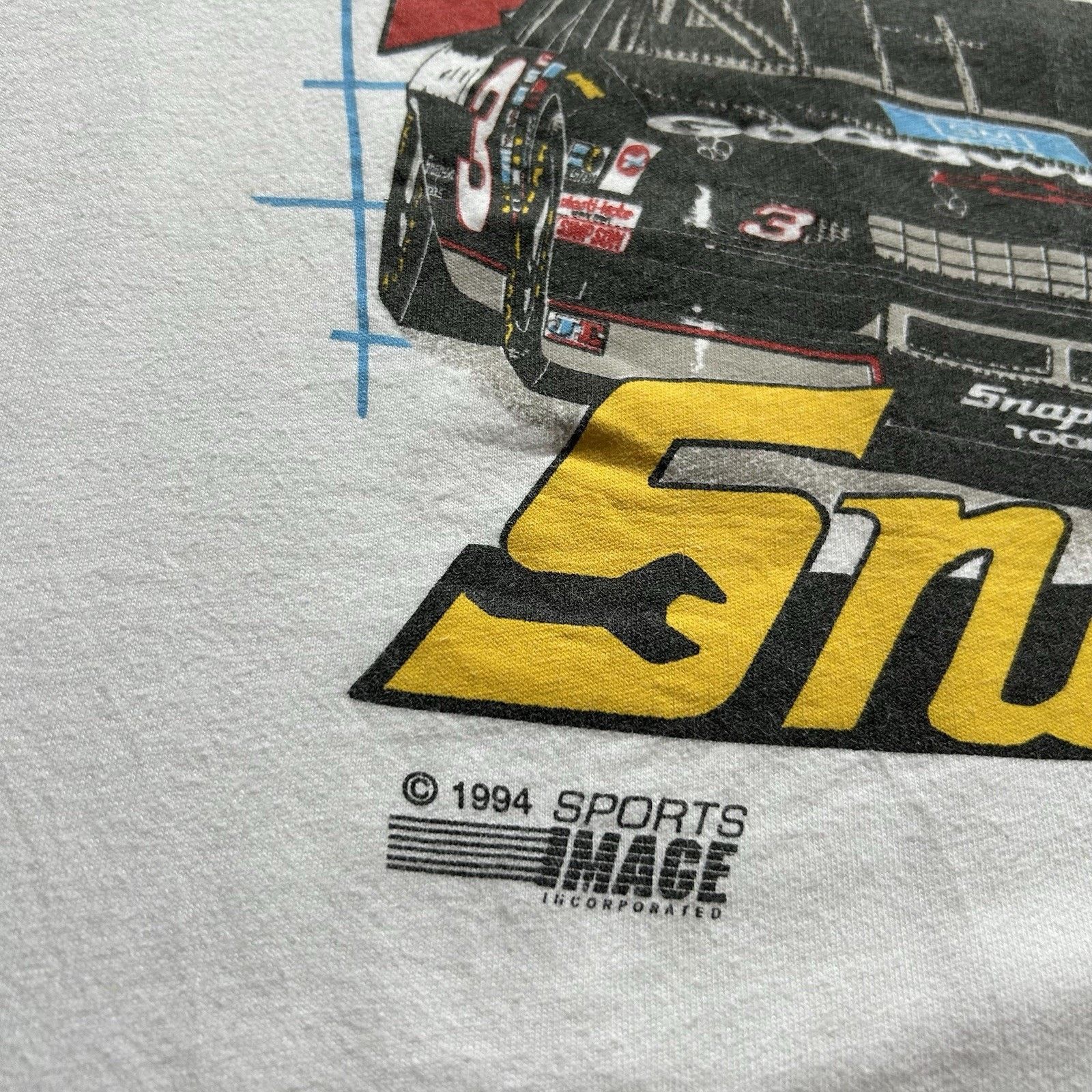 NASCAR × Vintage Vintage 90s Dale Earnhardt Snap On Racing T-Shirt 2XL Rare Size US XXL / EU 58 / 5 - 9 Thumbnail