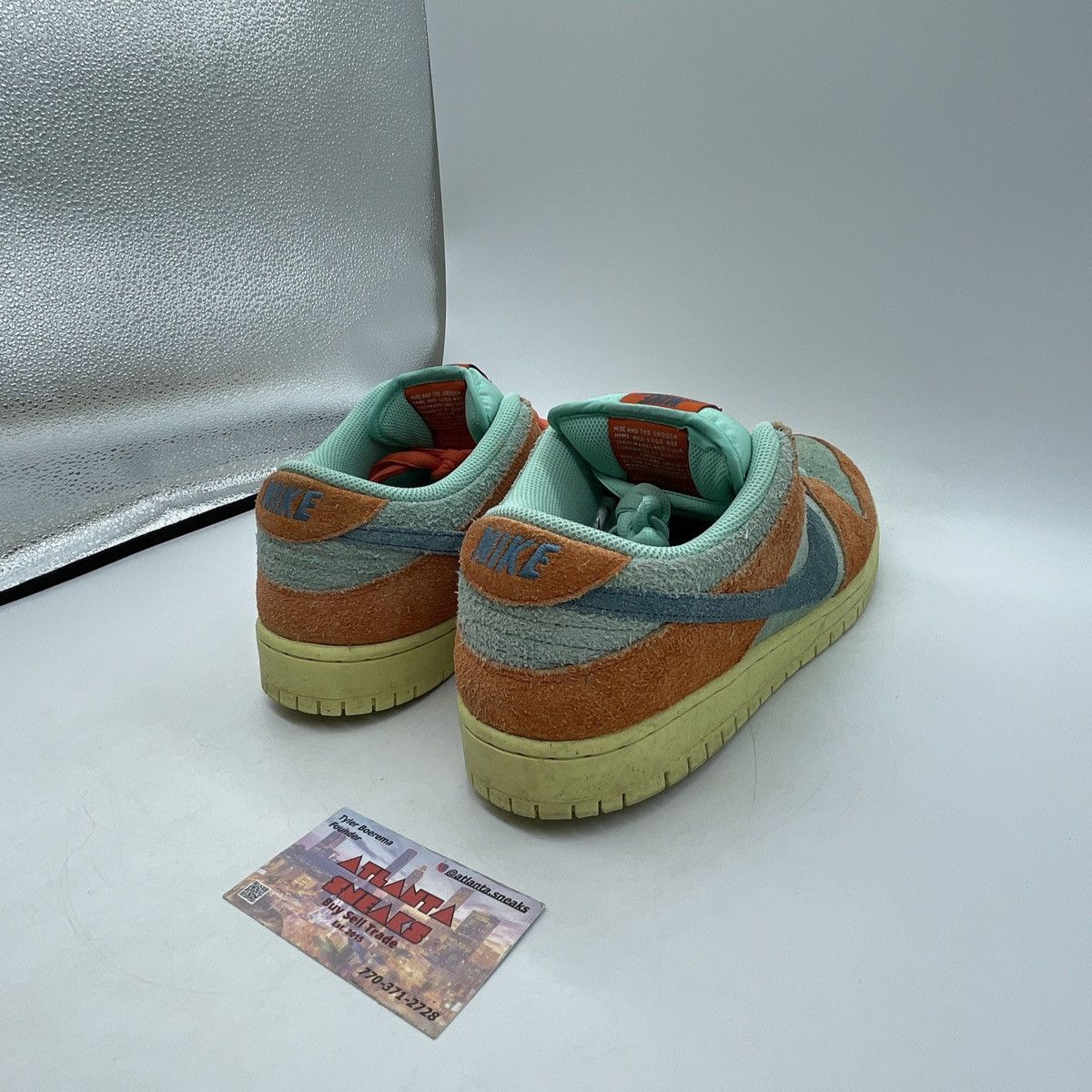 Nike Dunk low orange emerald rise Size US 12 / EU 45 - 5 Thumbnail