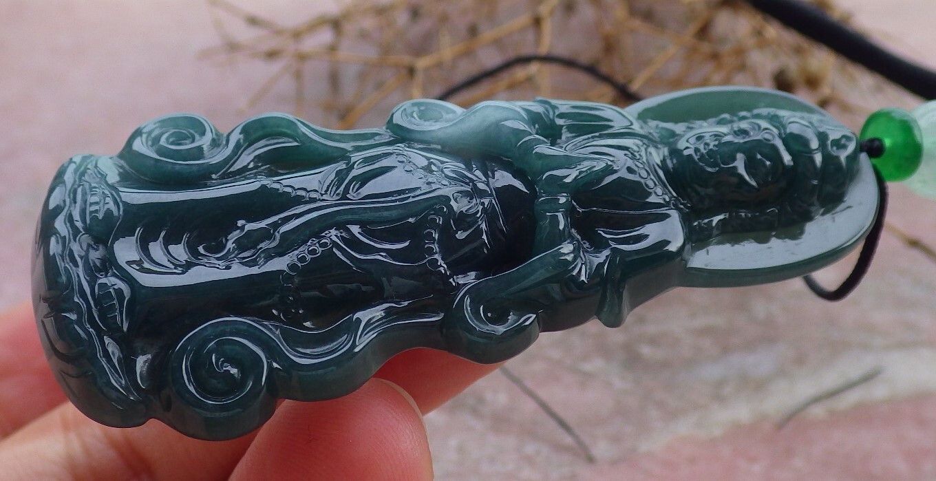 Other 106899 VS Certified Jadeite Jade Green Pendant Guanyin Size ONE SIZE - 7 Thumbnail