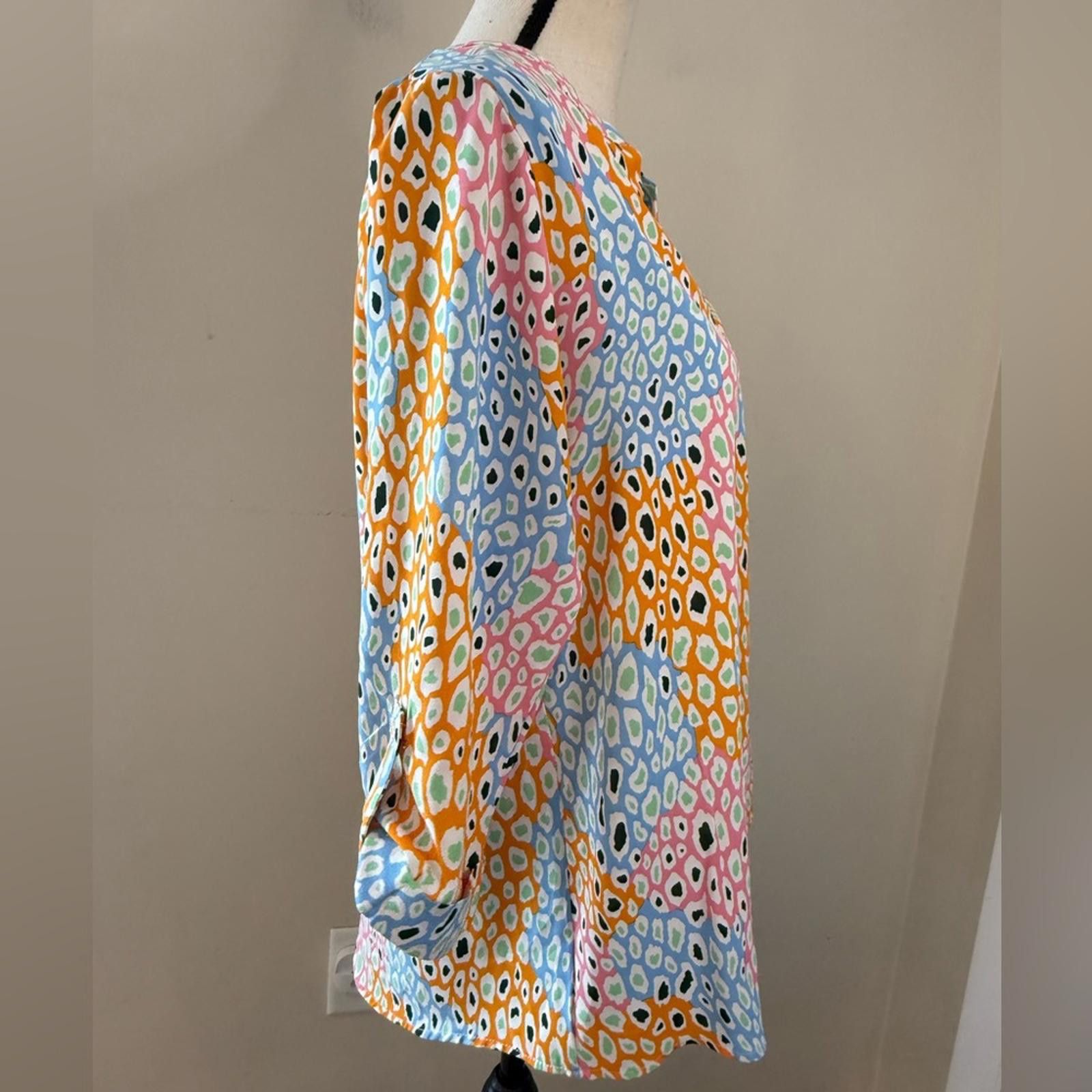 Other Jodifil colorful abstract leopard print polka dot top SZ SM Size S / US 4 / IT 40 - 2 Thumbnail
