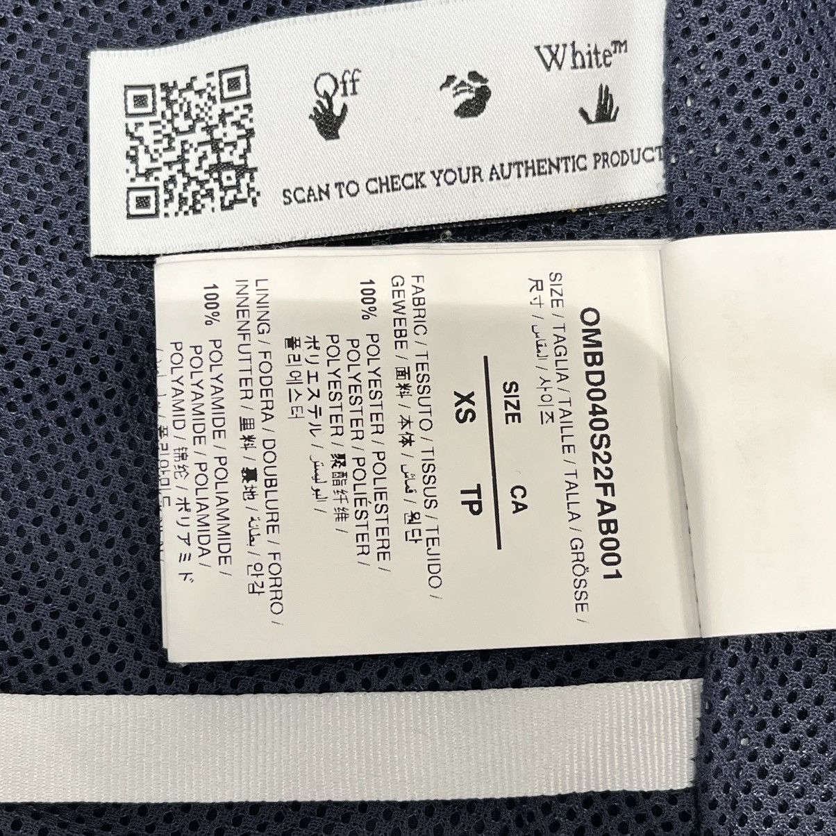 Off-White Off-White Diagonal Jacket Navy Size US XS / EU 42 / 0 - 6 Thumbnail