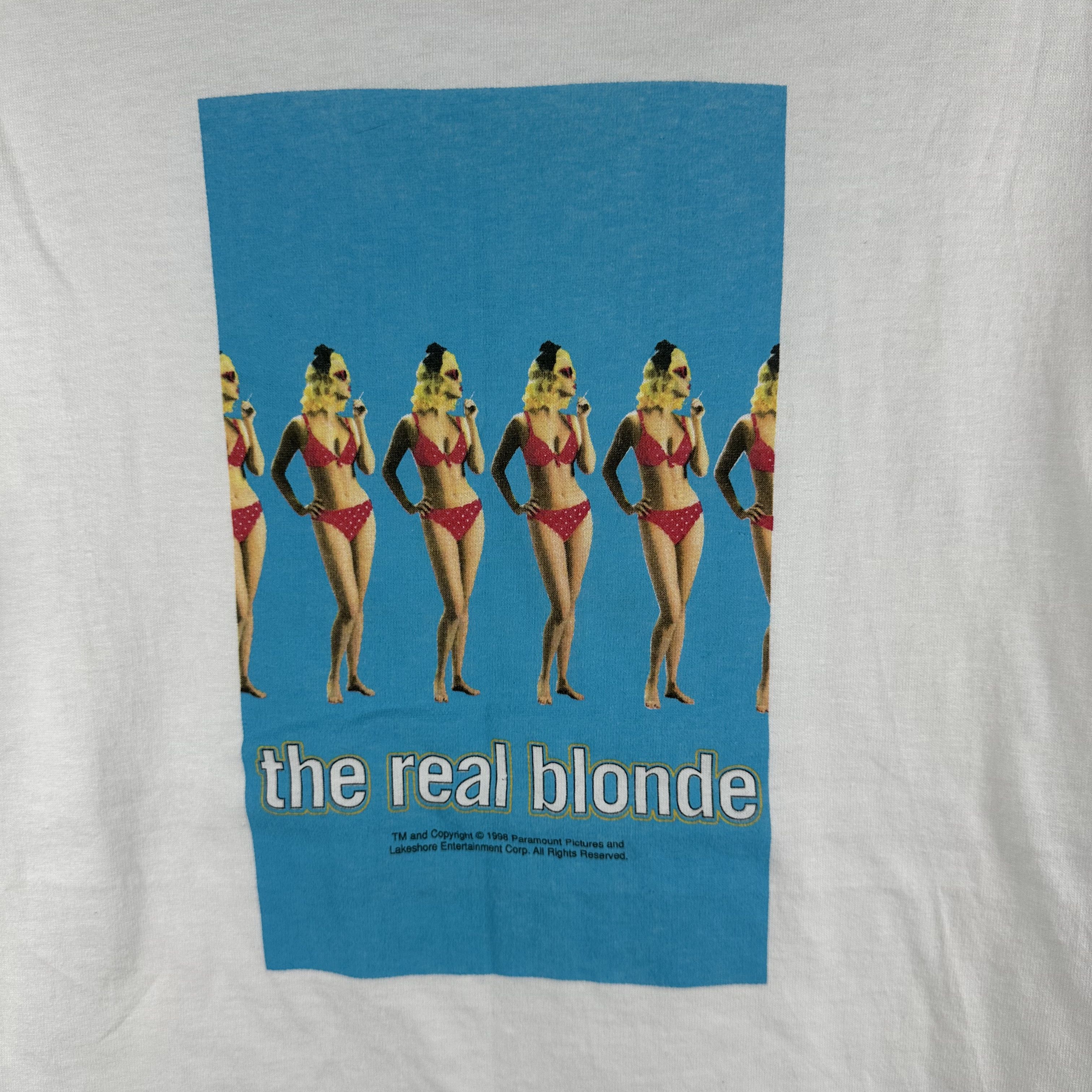 Vintage 1998 The Real Blonde Paramount Pictures Movie Promo T-Shirt Size US XL / EU 56 / 4 - 2 Thumbnail