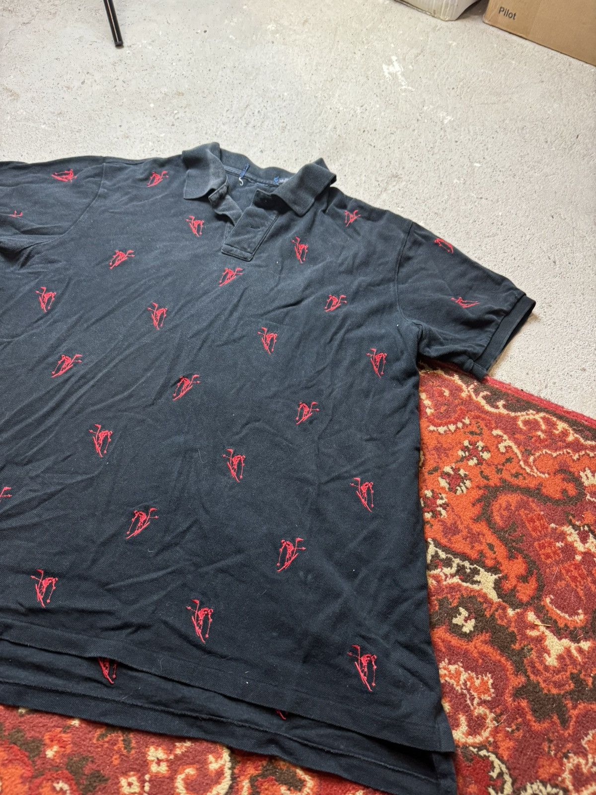 Polo Ralph Lauren × Vintage Vintage Y2K Polo Ralph Lauren Embroidered Ski Multilogo Polo Size US XL / EU 56 / 4 - 2 Thumbnail