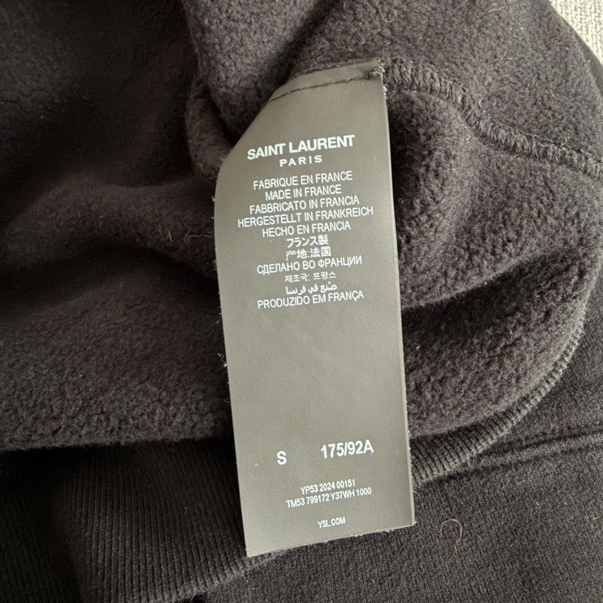 Yves Saint Laurent Black Oversized Crewneck Sweatshirt Size US S / EU 44-46 / 1 - 4 Thumbnail