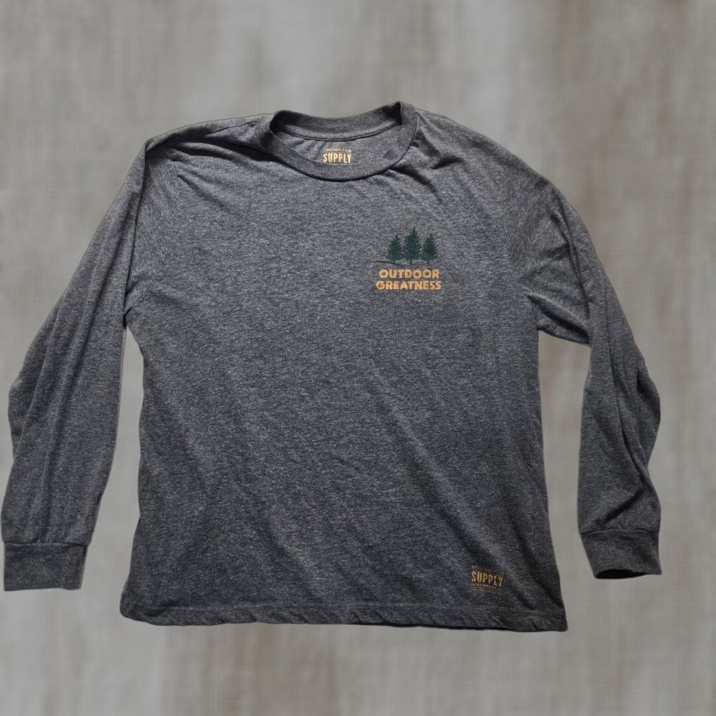 London Fog London Fog Supply Company Gray Long Sleeve Tee T-Shirt Adult Men's 2XL XXL Shirt Size US XXL / EU 58 / 5 - 1 Thumbnail