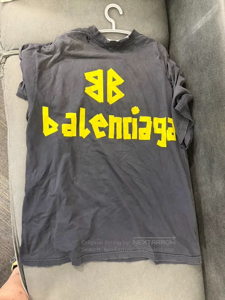 Balenciaga Balenciaga Tape Short Sleeve L Size Size US L / EU 52-54 / 3 - 2 Thumbnail