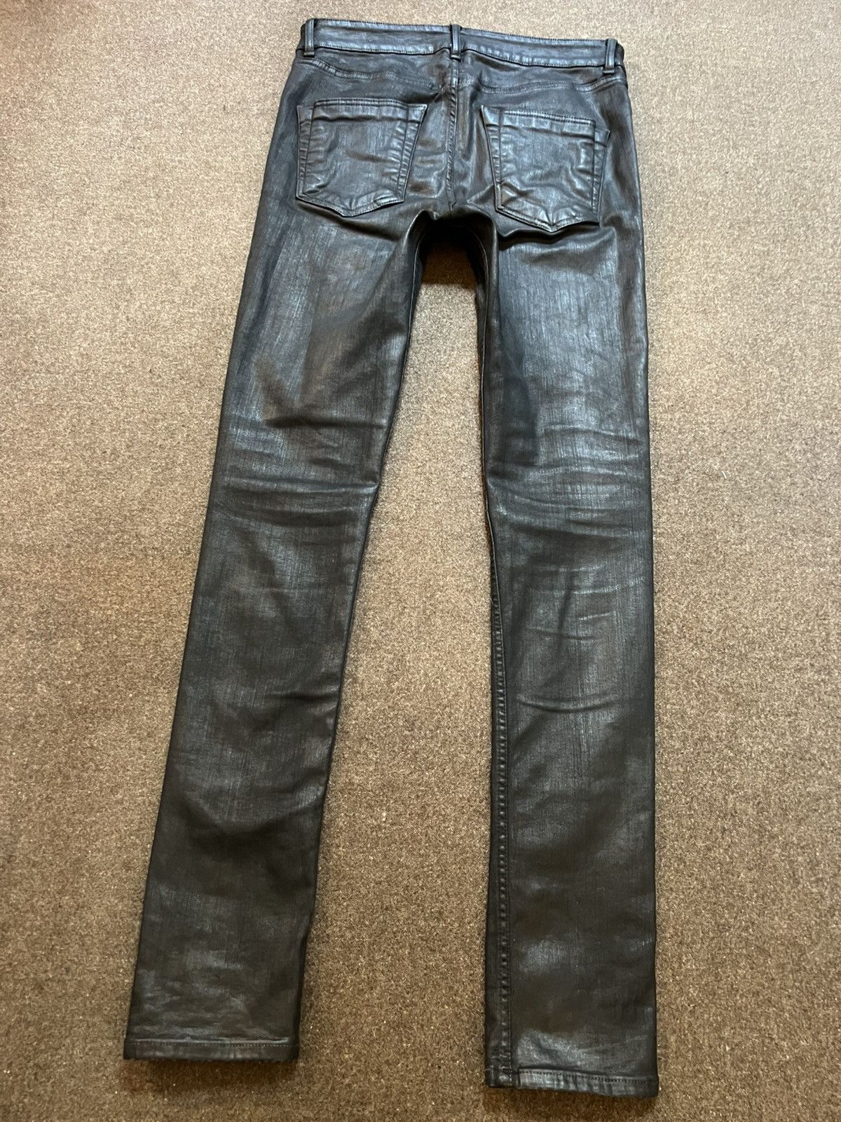 Rick Owens Rick Owens FW20 Tyrone Slit Cut Waxed Denim Size US 30 / EU 46 - 7 Thumbnail