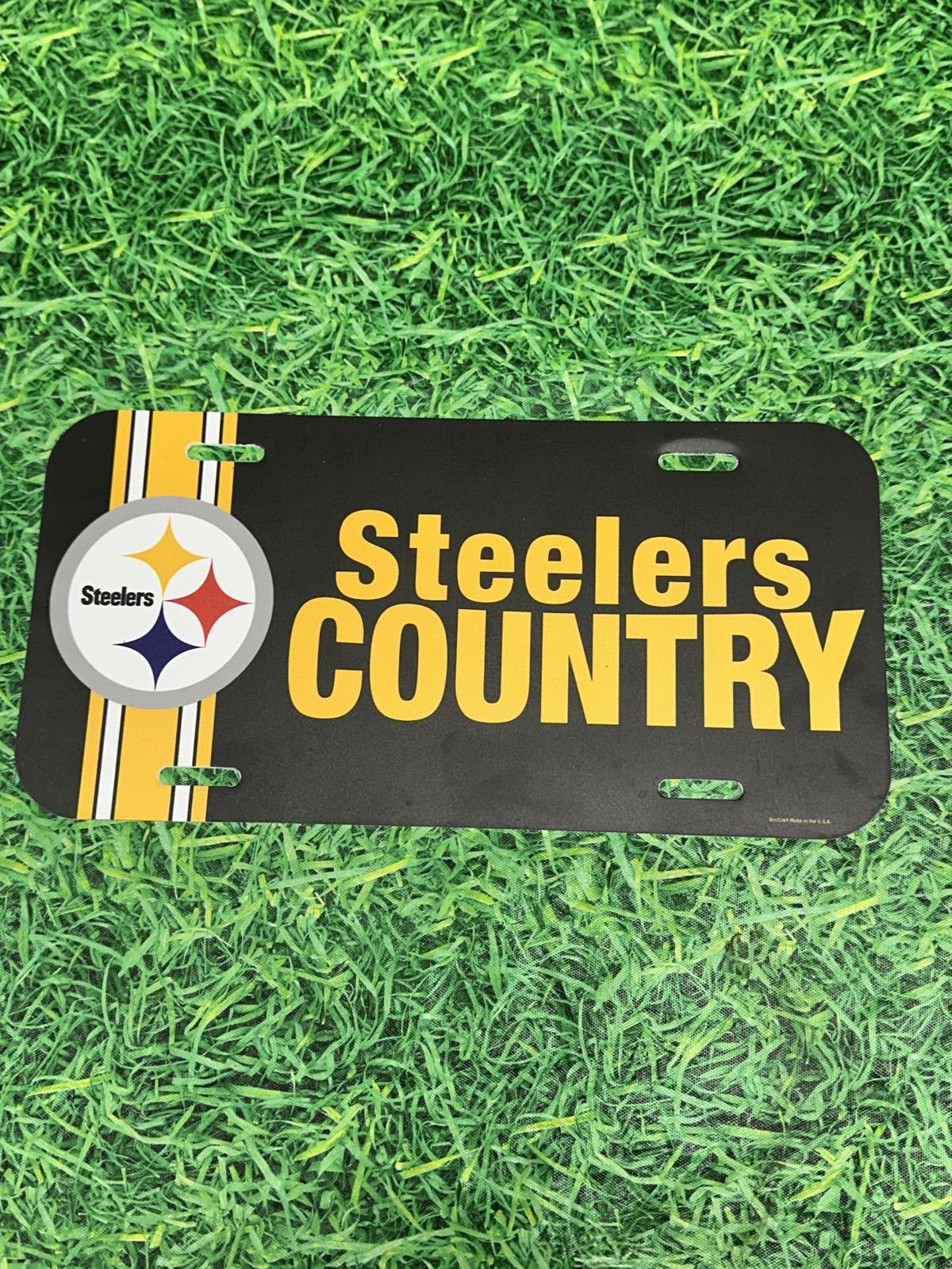 NFL Pittsburgh Steelers Country License Plate Plastic NFL NEW Size ONE SIZE - 1 Preview