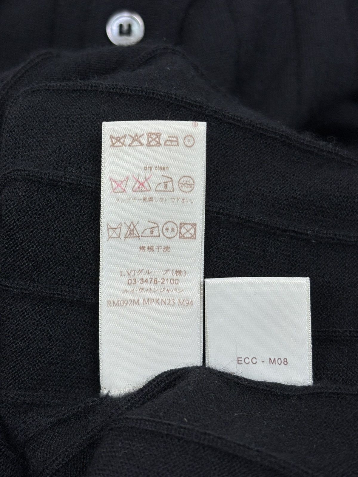 Louis Vuitton Louis Vuitton Cashmere Wool Ribbed Henley Knit Sweater L Size US L / EU 52-54 / 3 - 8 Thumbnail